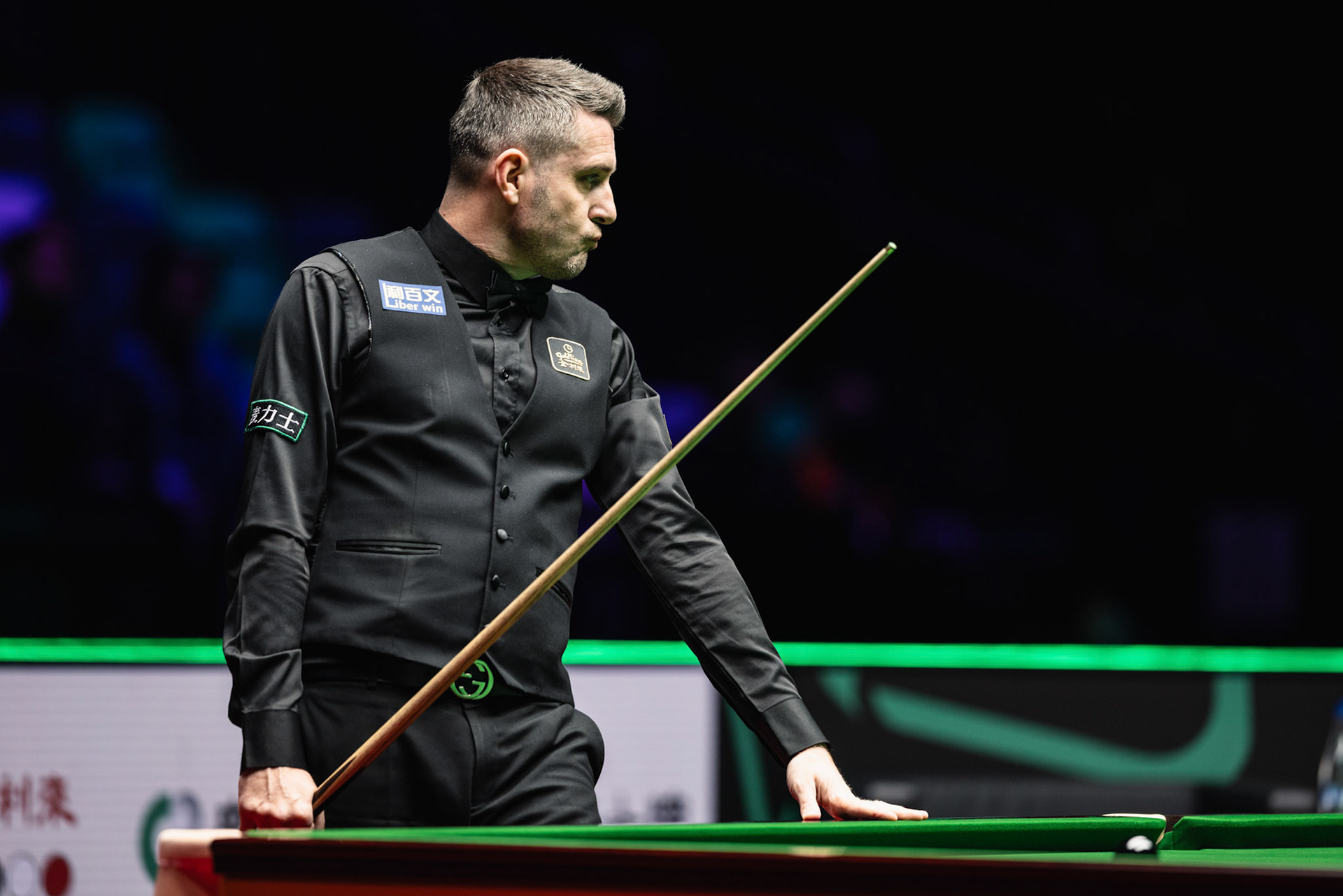 HONG KONG, China - FEBRUARY 05: Mark Selby of England reacts during WST World Grand Prix 2026 against Zhao Xintong of China at Kai Tak Arena on February 5, 2026 in Hong Kong, China, (Photo by Jack Ng/Alamy Live News)