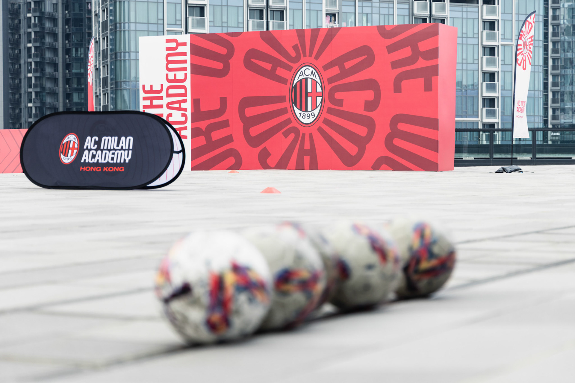HONG KONG, China - JULY  25:  during AC Milan Kai Tak Soccer Activation at Kai Tak Mall 1 Rooftop on July 25, 2025 in Hong Kong, China, (Photo by Jack Ng/Pixel Images)
