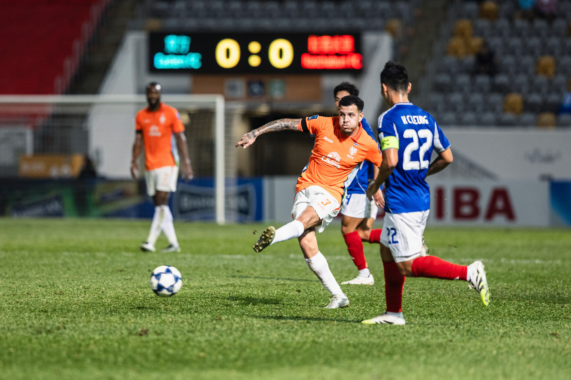 Mong Kok Stadium, HONG KONG, China: Sidcley of Ratchaburi FC passes a through ball during AFC Champions League TWO - Eastern FC vs Ratchaburi FC at Mong Kok Stadium on November 5, 2025 in Hong Kong, China, (Photo by Jack Ng/Alamy Live News)