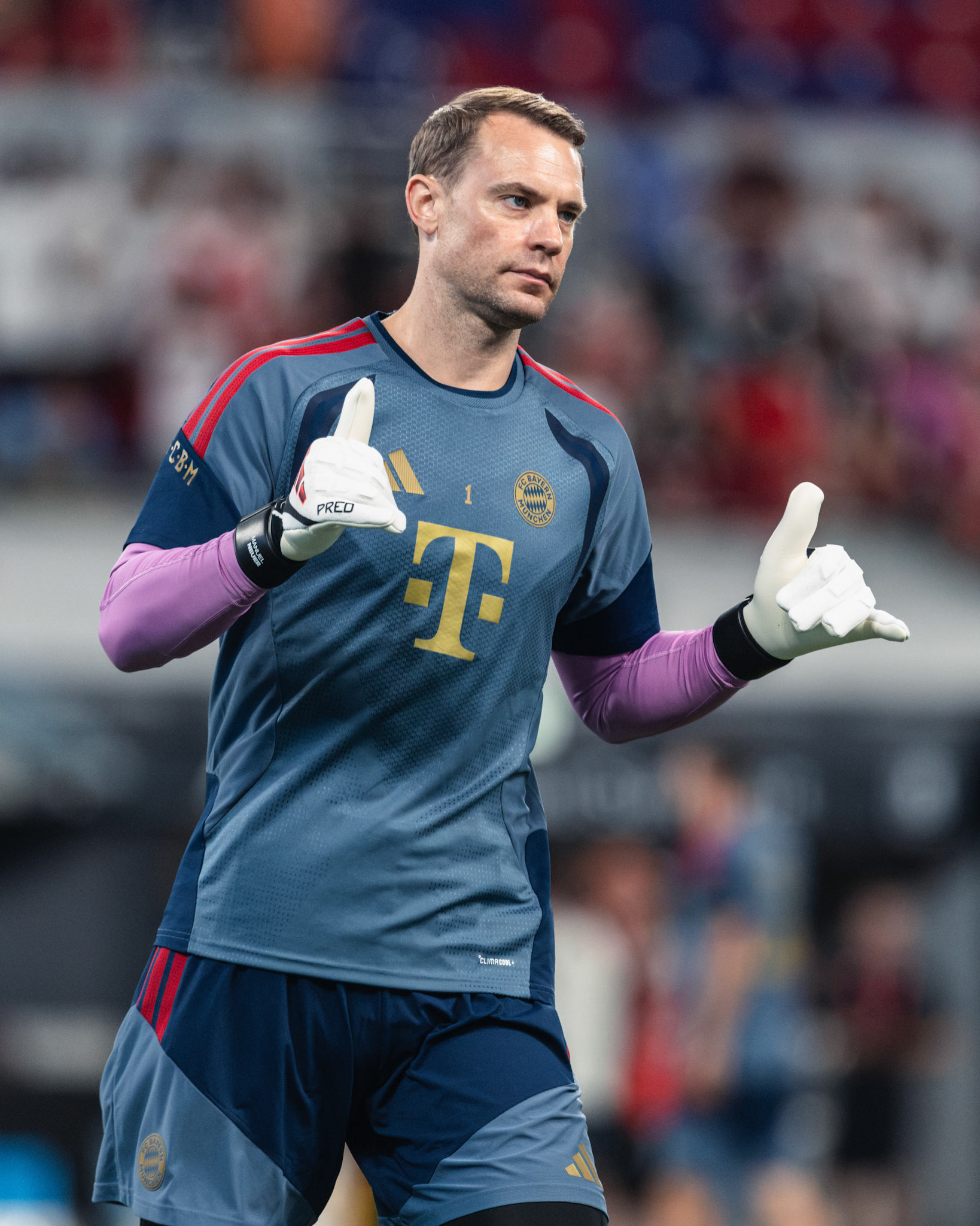 HONG KONG, China - AUGUST  06: Manuel Neuer (No. 1) of Bayern Munich in action during 2026 Audi Football Summit - Bayern Munich Open Training at Kai Tak Stadium on August 6, 2026 in Hong Kong, China, (Photo by Jack Ng/Alamy Live News)