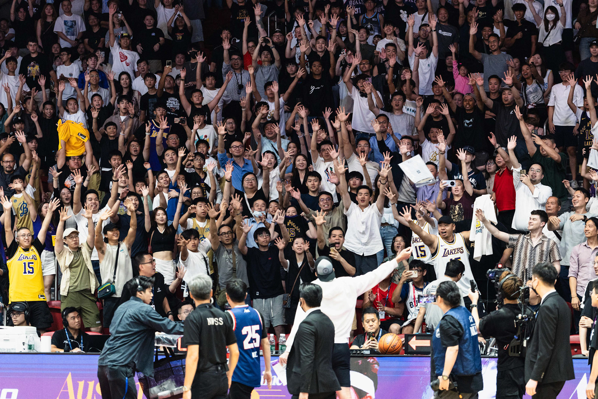 HONG KONG, China - AUGUST  07:  during NBL 2025 Hong Kong Bulls vs Hubei Wenlv at Southorn Stadium on August 7, 2025 in Hong Kong, China, (Photo by Jack Ng/NH_FOTO)