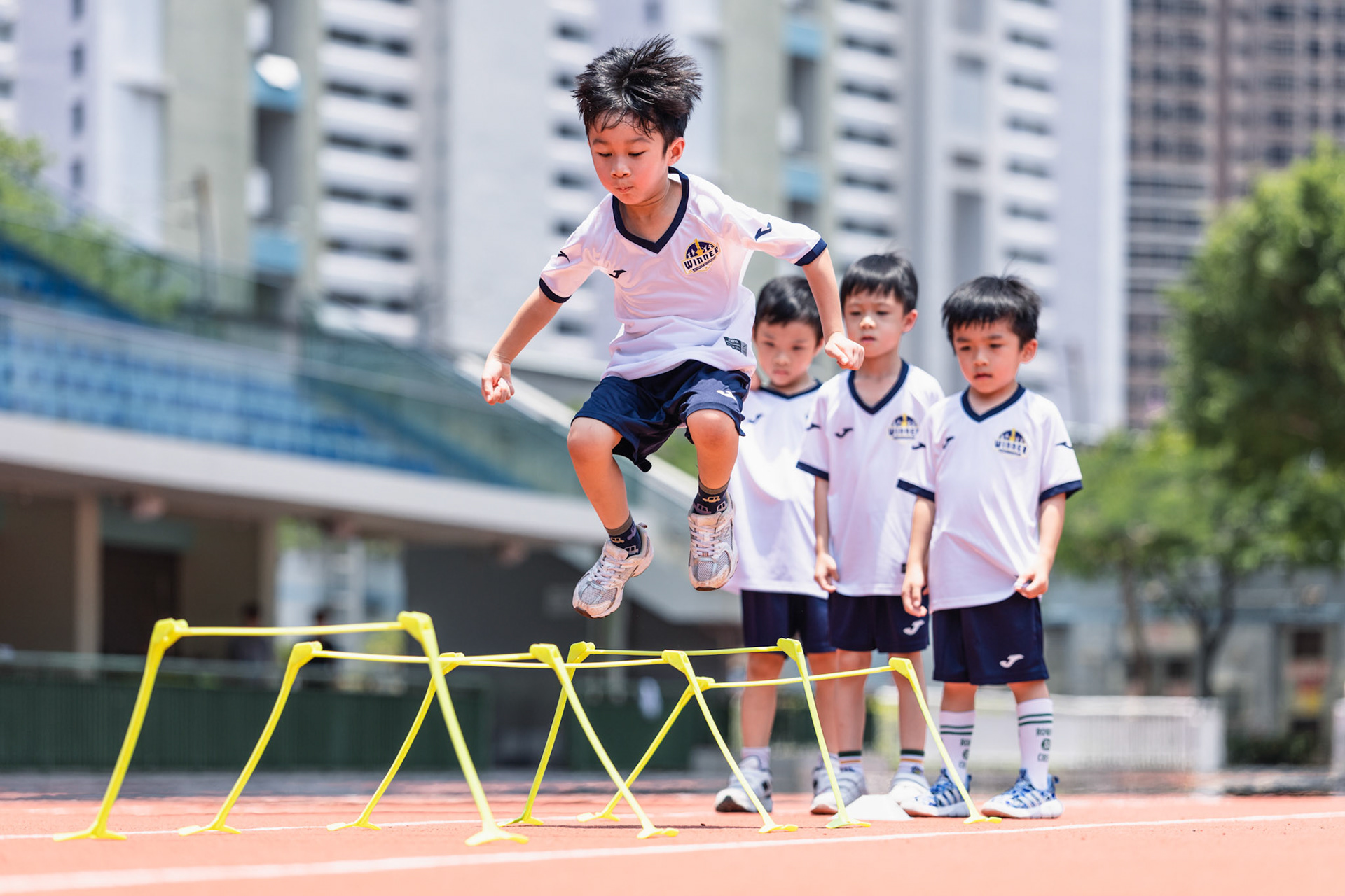 HONG KONG, China - JULY  27:  during Winner Sports Academy Training at Ma On Shan Sports Ground on July 27, 2025 in Hong Kong, China, (Photo by Jack Ng/)