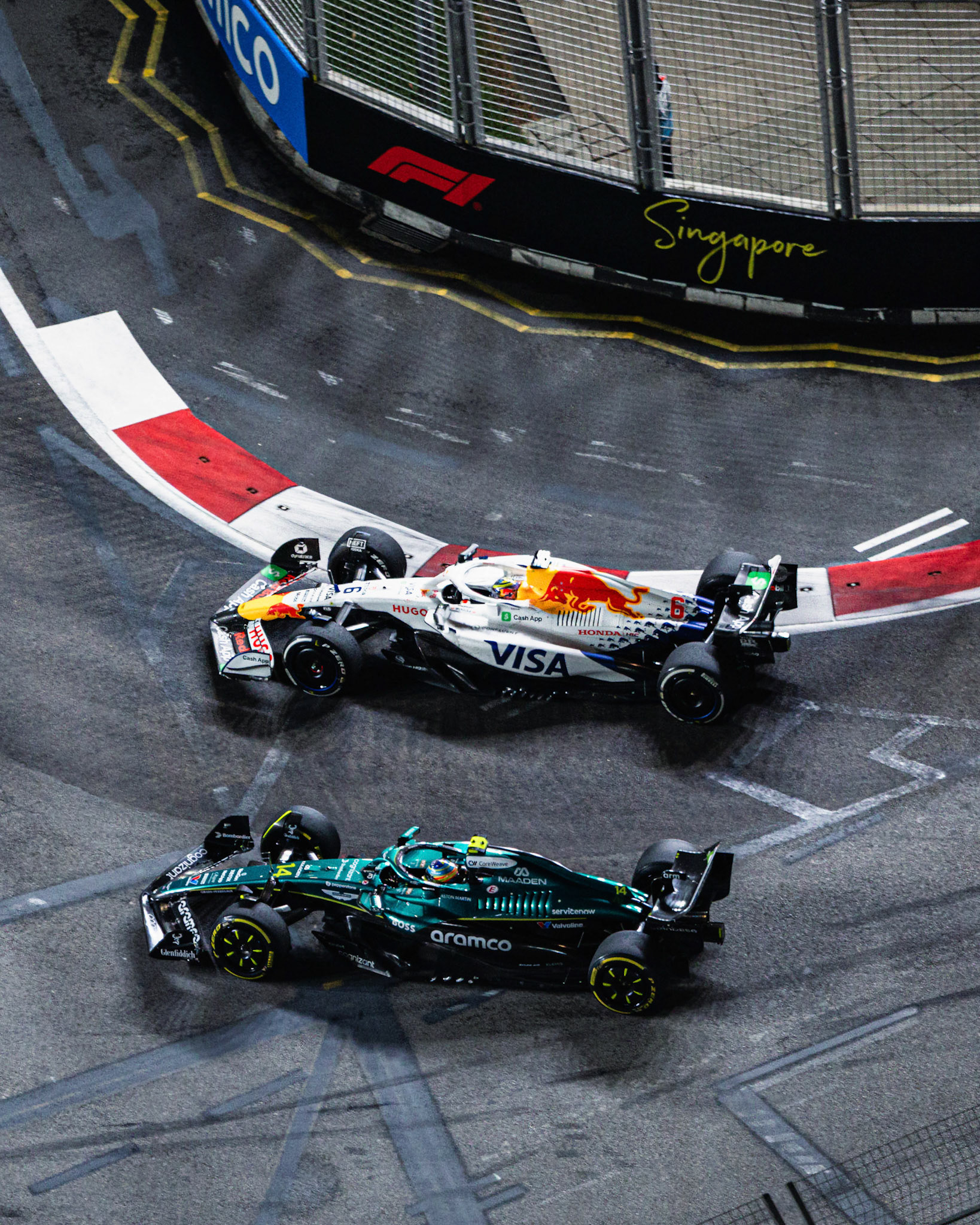 SINGAPORE, Singapore - OCTOBER  05:  during F1 Grand Prix of Singapore at Marina Bay Street Circuit on October 5, 2025 in Singapore, Singapore, (Photo by Jack Ng/Alamy Live News)