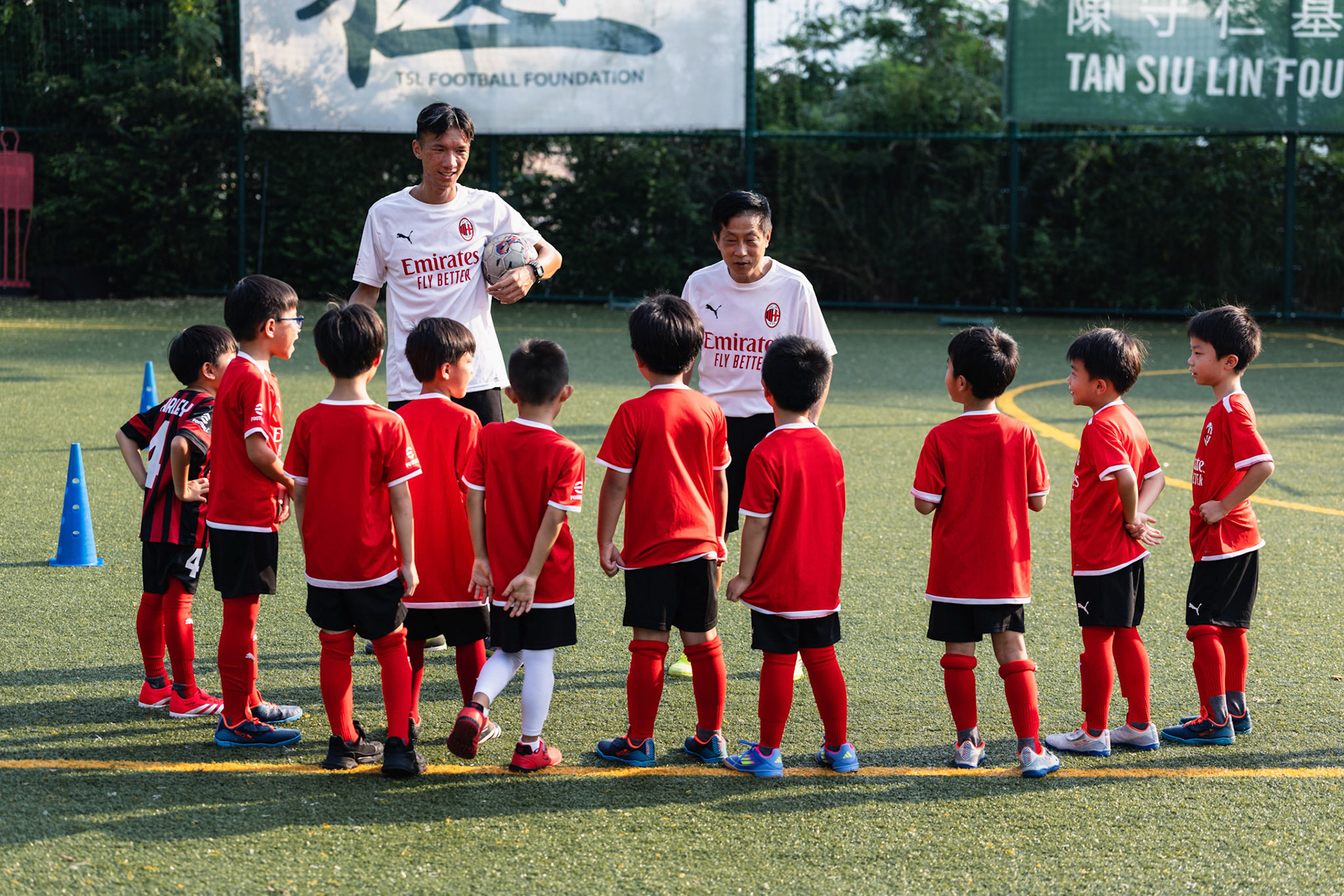 HONG KONG, China - JULY  25:  during AC Milan Kai Tak Soccer Activation at Kai Tak Mall 1 Rooftop on July 25, 2025 in Hong Kong, China, (Photo by Jack Ng/Pixel Images)