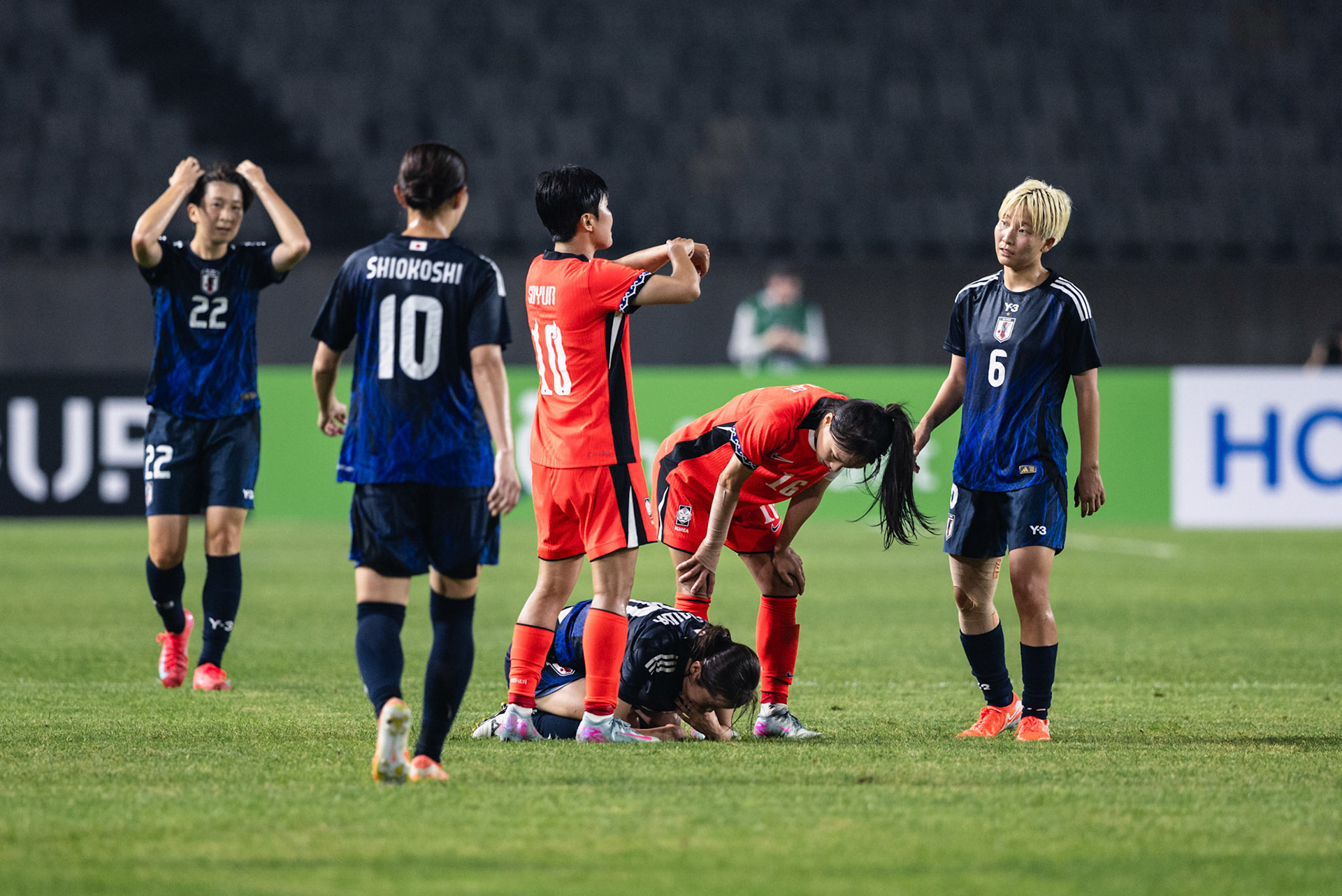 HWASEONG, South Korea - JULY  13:  during EAFF E-1 Football Championship - South Korea vs Japan at Hwaseong Sports Complex on July 13, 2025 in Hwaseong, South Korea, (Photo by Jack Ng/Pixel Images)