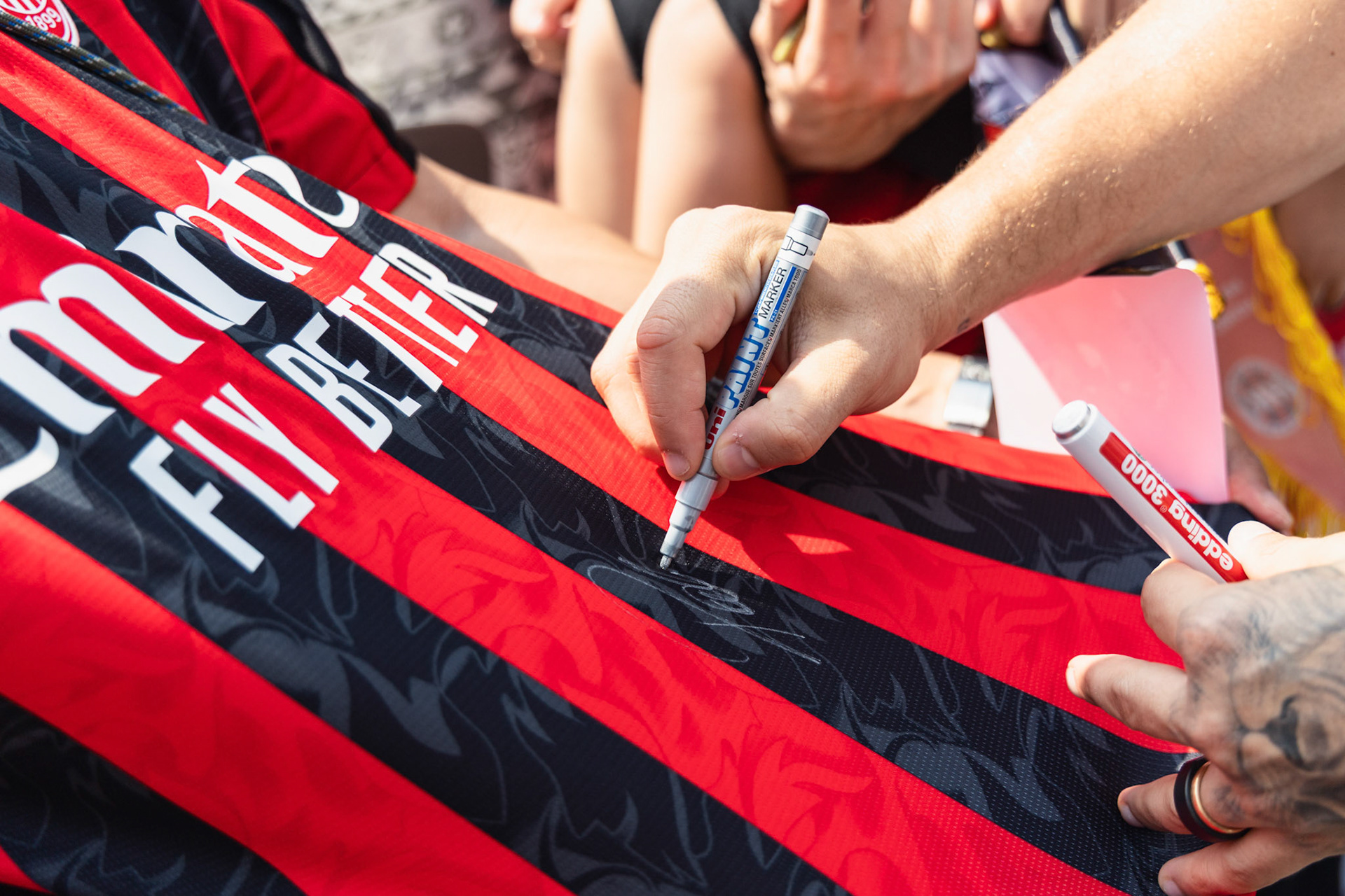 HONG KONG, China - JULY  25:  during AC Milan Kai Tak Soccer Activation at Kai Tak Mall 1 Rooftop on July 25, 2025 in Hong Kong, China, (Photo by Jack Ng/Pixel Images)