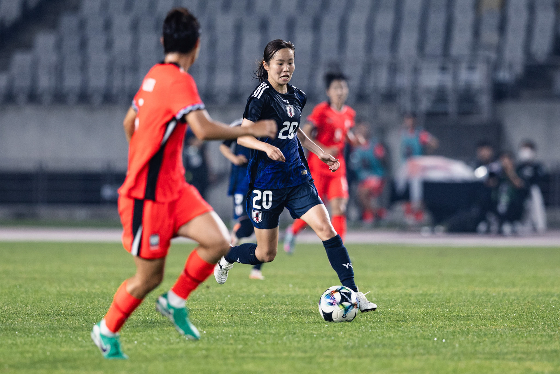 HWASEONG, South Korea - JULY  13:  during EAFF E-1 Football Championship - South Korea vs Japan at Hwaseong Sports Complex on July 13, 2025 in Hwaseong, South Korea, (Photo by Jack Ng/Pixel Images)