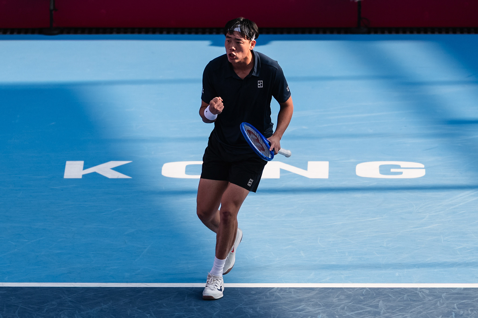 HONG KONG, China - JANUARY 06: during the Bank of China Hong Kong Tennis Open 2026 (ATP 250) men's single round of 32 match against xxx at Victoria Park Tennis Centre Court on January 6, 2026 in Hong Kong, China, (Photo by Jack Ng/Alamy Live News)