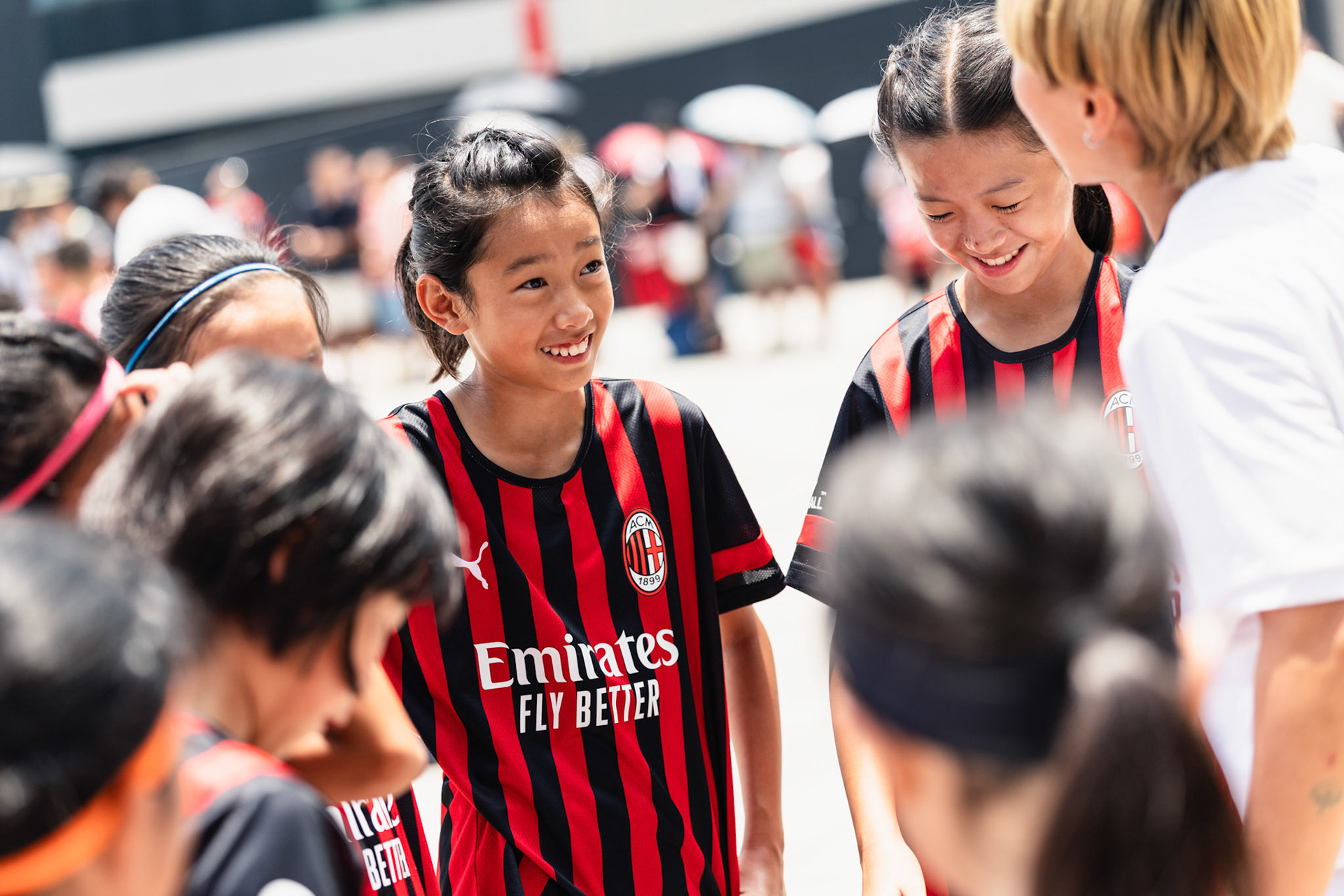 HONG KONG, China - JULY  25:  during AC Milan Kai Tak Soccer Activation at Kai Tak Mall 1 Rooftop on July 25, 2025 in Hong Kong, China, (Photo by Jack Ng/Pixel Images)