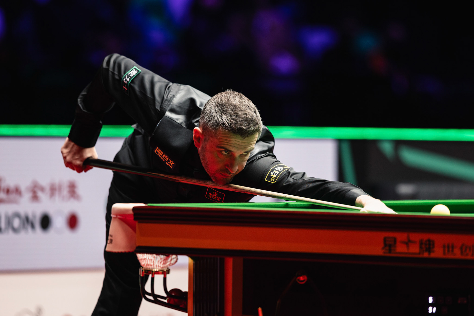 HONG KONG, China - FEBRUARY 05: Mark Selby of England plays a shot during WST World Grand Prix 2026 against Zhao Xintong of China at Kai Tak Arena on February 5, 2026 in Hong Kong, China, (Photo by Jack Ng/Alamy Live News)