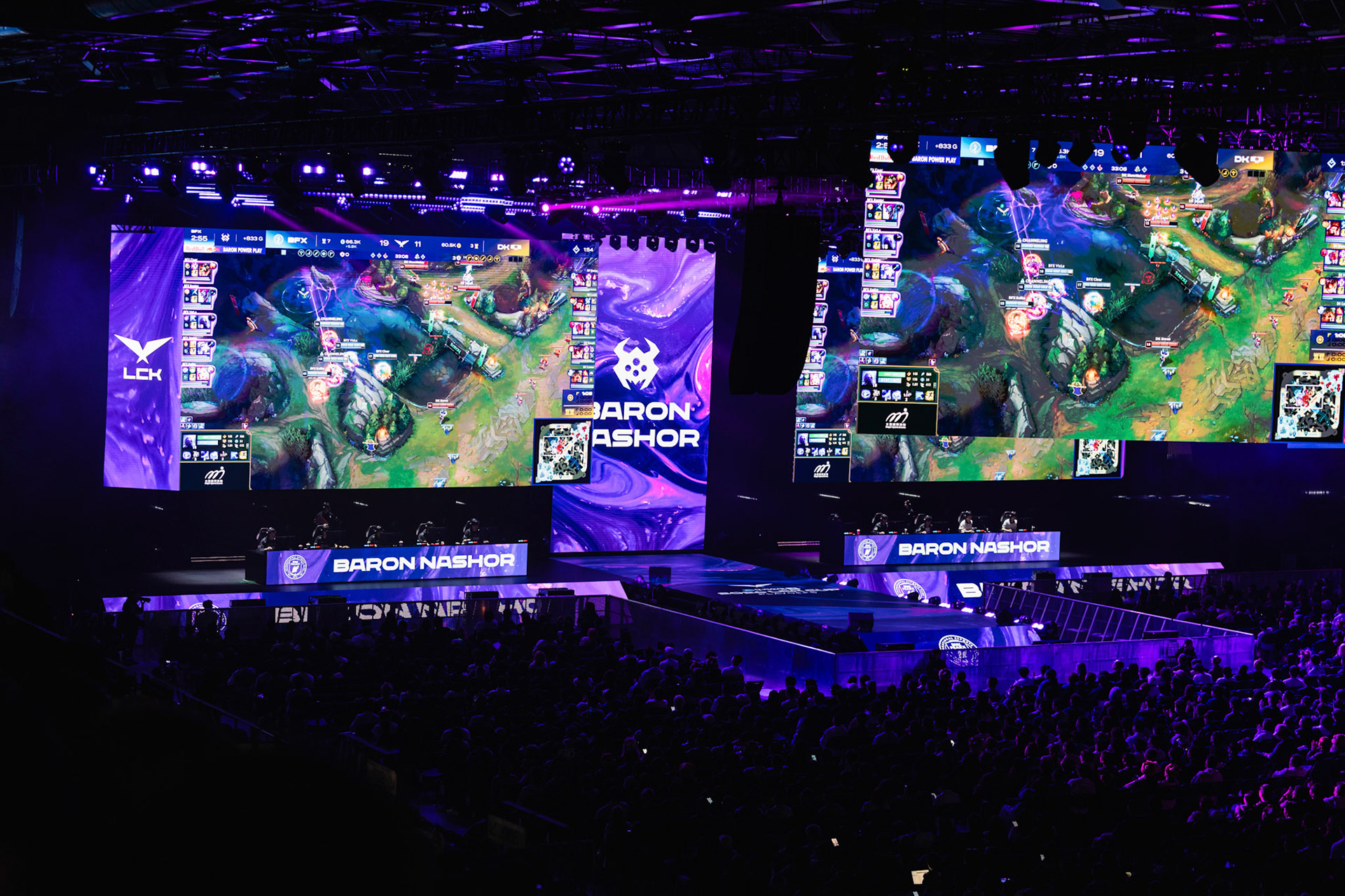 HONG KONG, China - FEBRUARY 28: A general view of the stadium during the game 2 of 2026 LCK Cup Finals BFX against DK in Hong Kong at Kai Tak Arena on February 28, 2026 in Hong Kong, China, (Photo by Jack Ng/Alamy Live News)