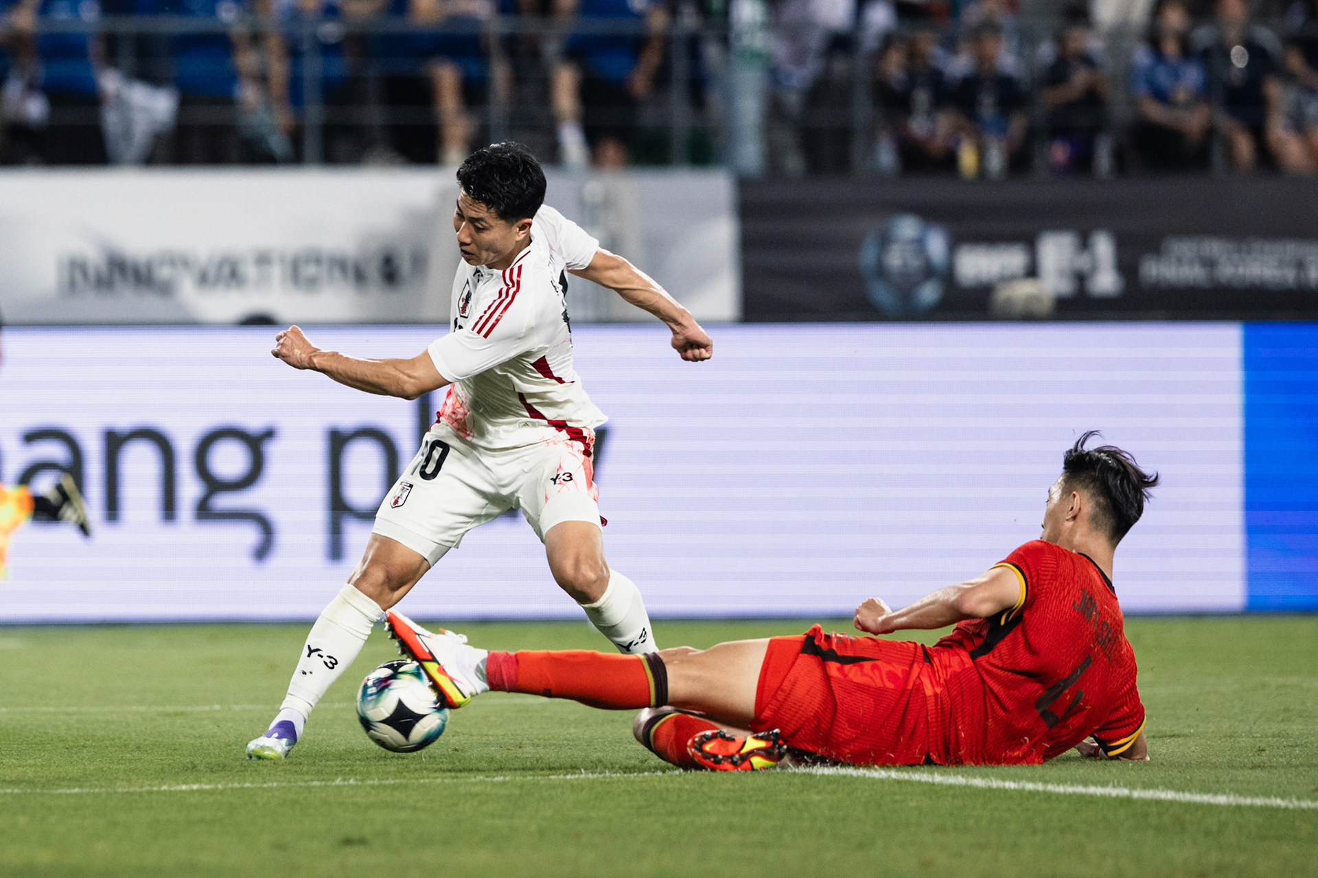 YONGIN, South Korea - JULY  12:  during EAFF E-1 Football Championship - Japan vs China at Yongin Mireu Stadium on July 12, 2025 in Yongin, South Korea, (Photo by Jack Ng/Pixel Images)