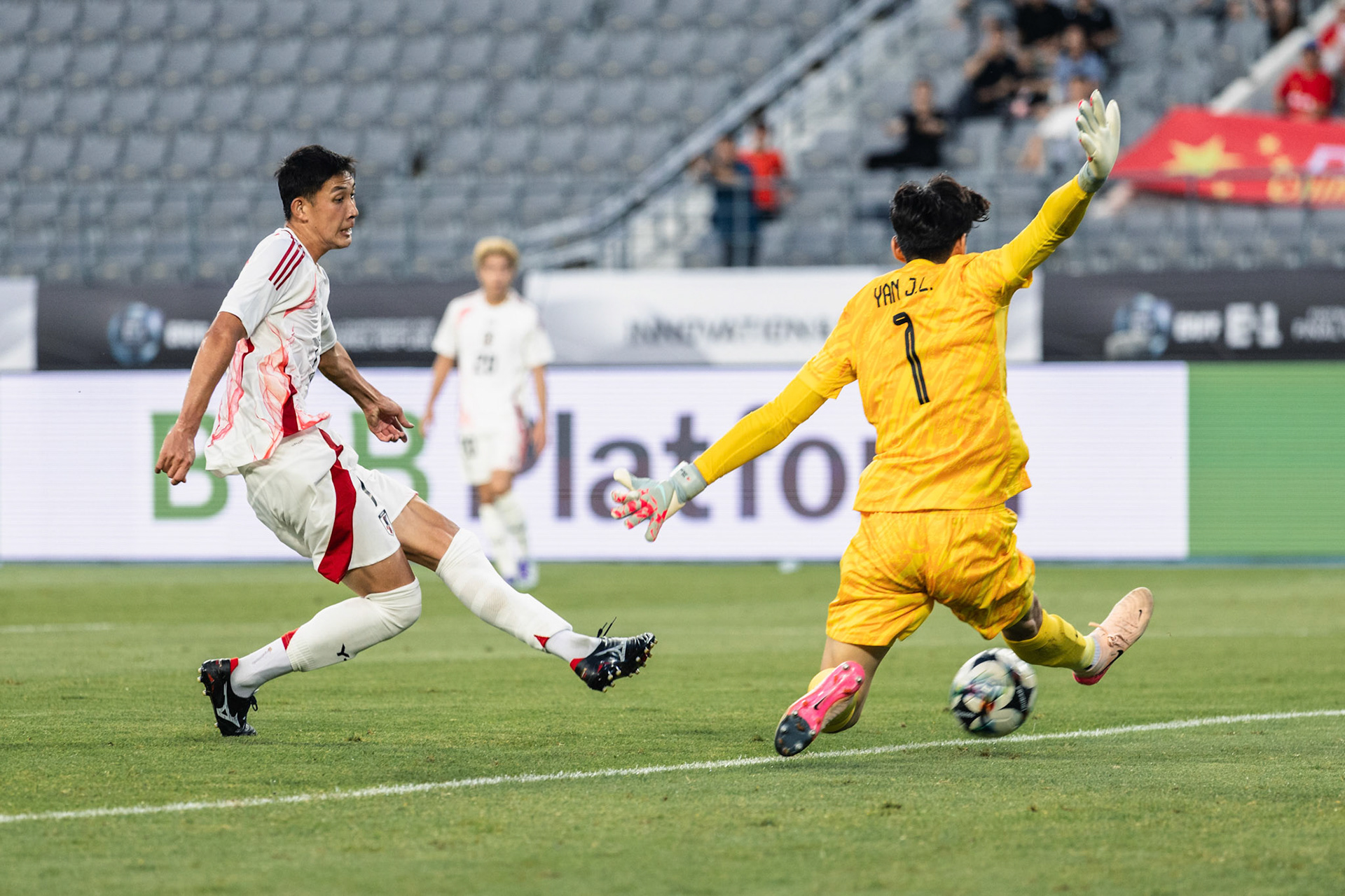 YONGIN, South Korea - JULY  12:  during EAFF E-1 Football Championship - Japan vs China at Yongin Mireu Stadium on July 12, 2025 in Yongin, South Korea, (Photo by Jack Ng/Pixel Images)