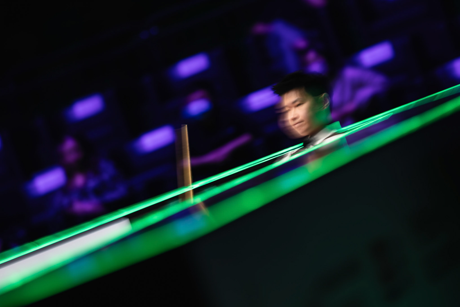 HONG KONG, China - FEBRUARY 05: Zhao Xintong of China reacts during WST World Grand Prix 2026 against Mark Selby of England at Kai Tak Arena on February 5, 2026 in Hong Kong, China, (Photo by Jack Ng/Alamy Live News)