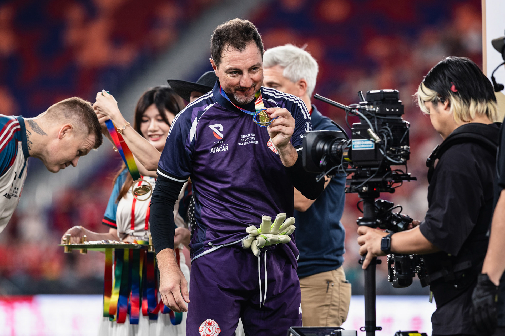Kai Tak Stadium, HONG KONG, China - OCTOBER 18:  during Red on Red 2025 at Kai Tak Stadium on October 18, 2025 in Hong Kong, China, (Photo by Jack Ng/Jack Ng/Alamy Live News)