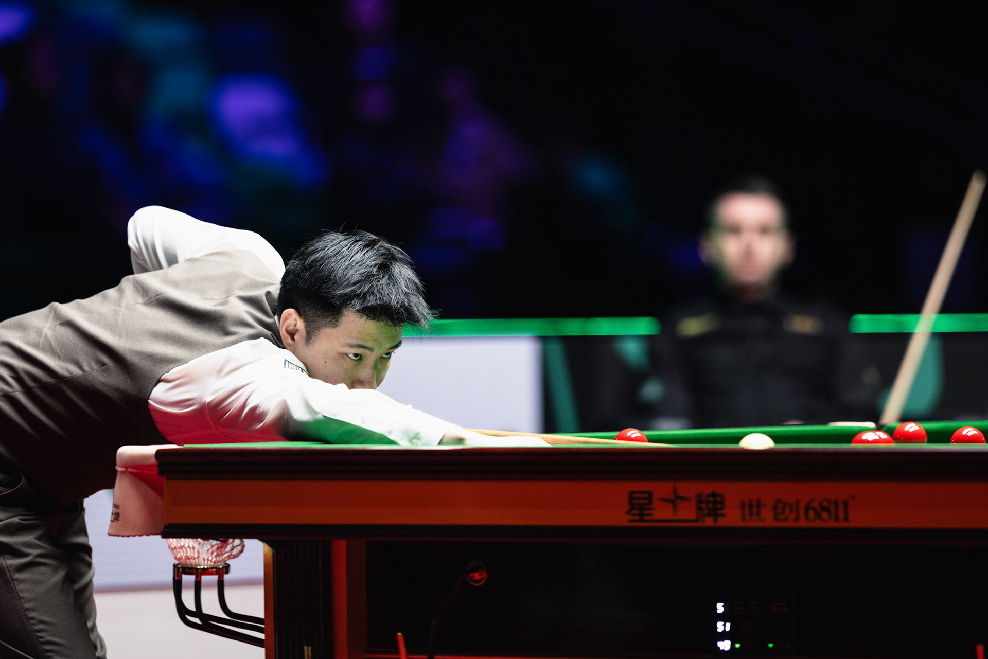 HONG KONG, China - FEBRUARY 05: Zhao Xintong of China plays a shot during WST World Grand Prix 2026 against Mark Selby of England at Kai Tak Arena on February 5, 2026 in Hong Kong, China, (Photo by Jack Ng/Alamy Live News)