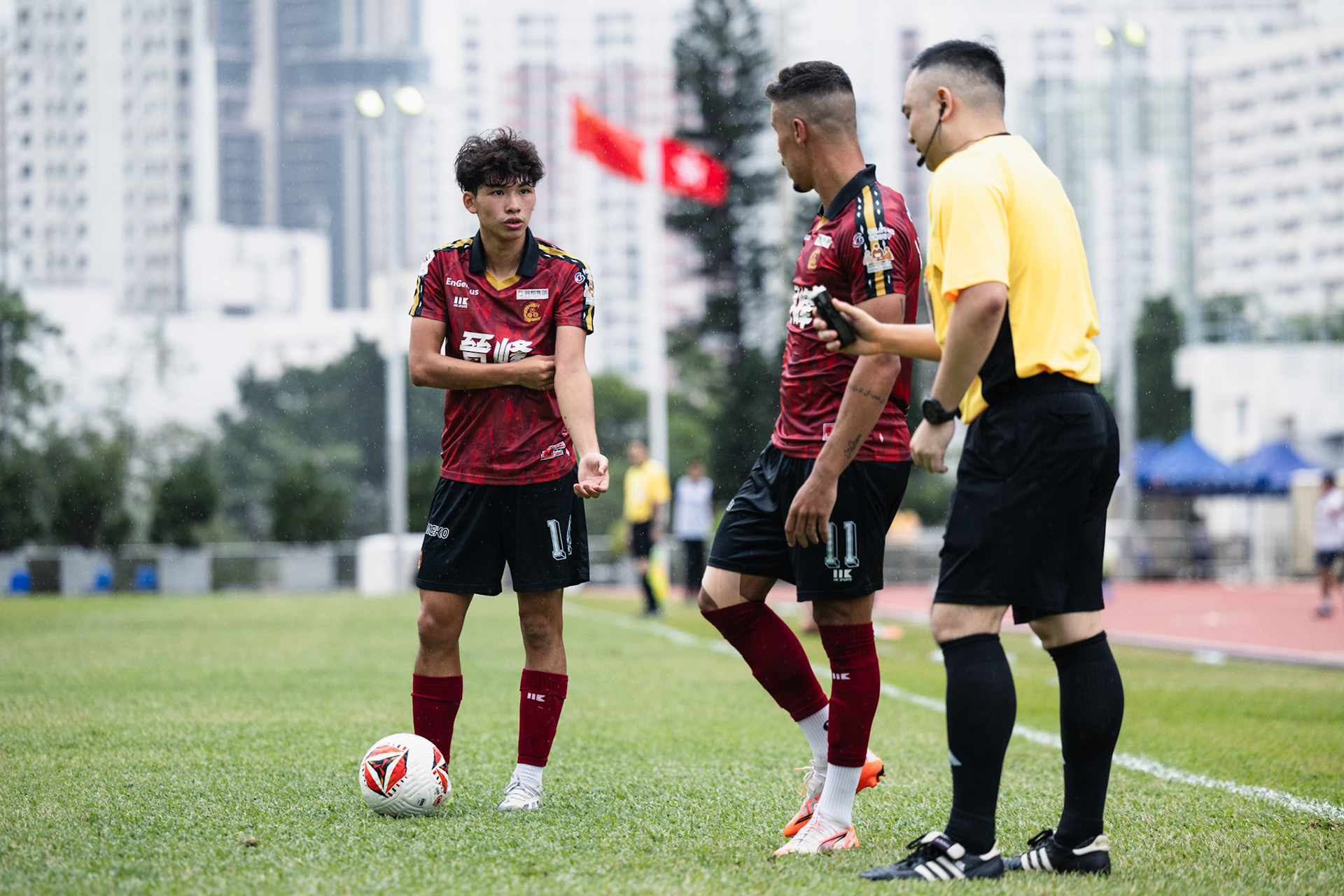 HONG KONG, China - OCTOBER  12:  during League Cup - Kowloon City vs Eastern District at Hammer Hill Road Sports Ground on October 12, 2025 in Hong Kong, China, (Photo by Jack Ng/Jack.8th)