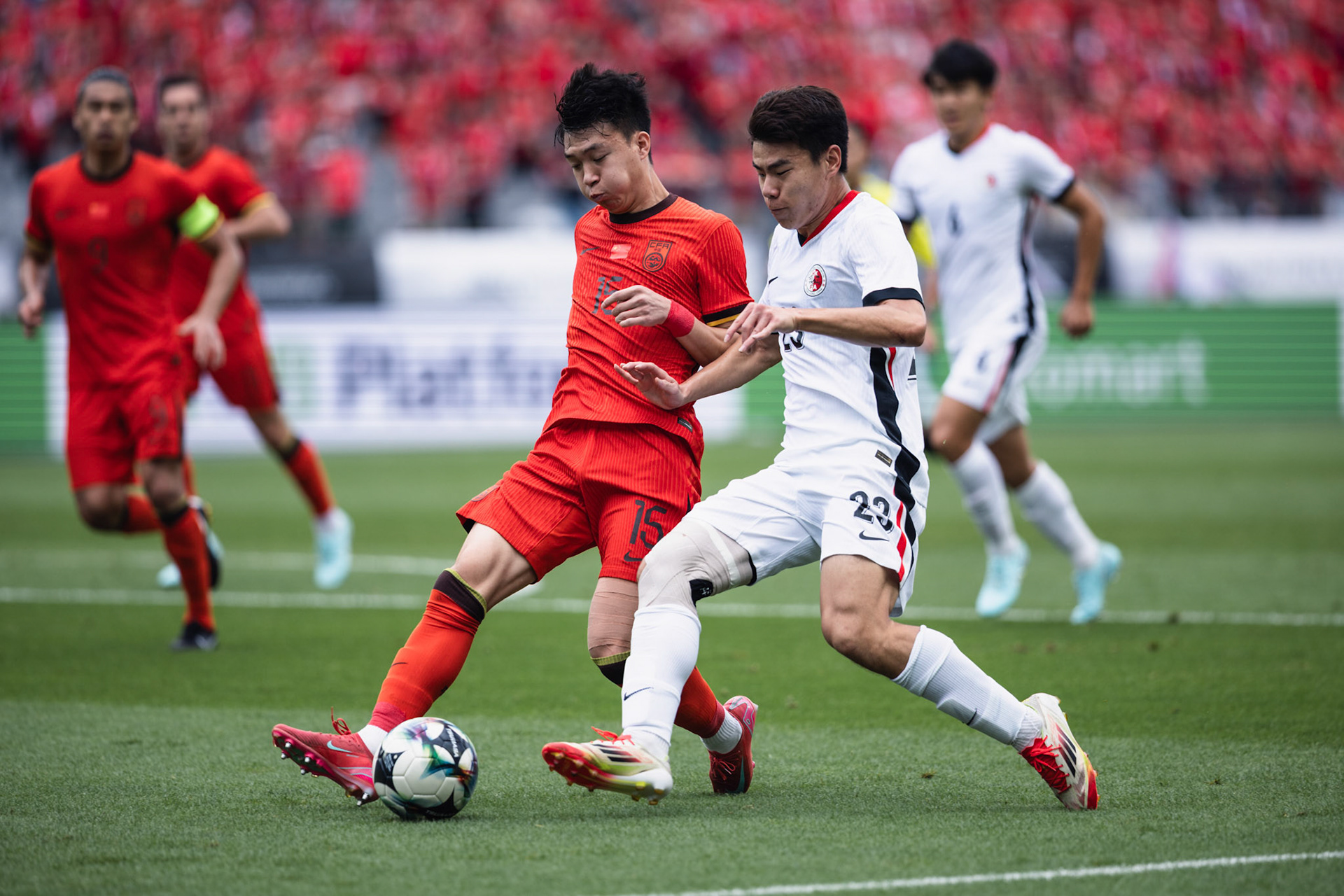 YONGIN, South Korea - JULY  15:  during EAFF E-1 Football Championship - China PR vs Hong Kong, China at Yongin Mireu Stadium on July 15, 2025 in Yongin, South Korea, (Photo by Jack Ng/Pixel Images)