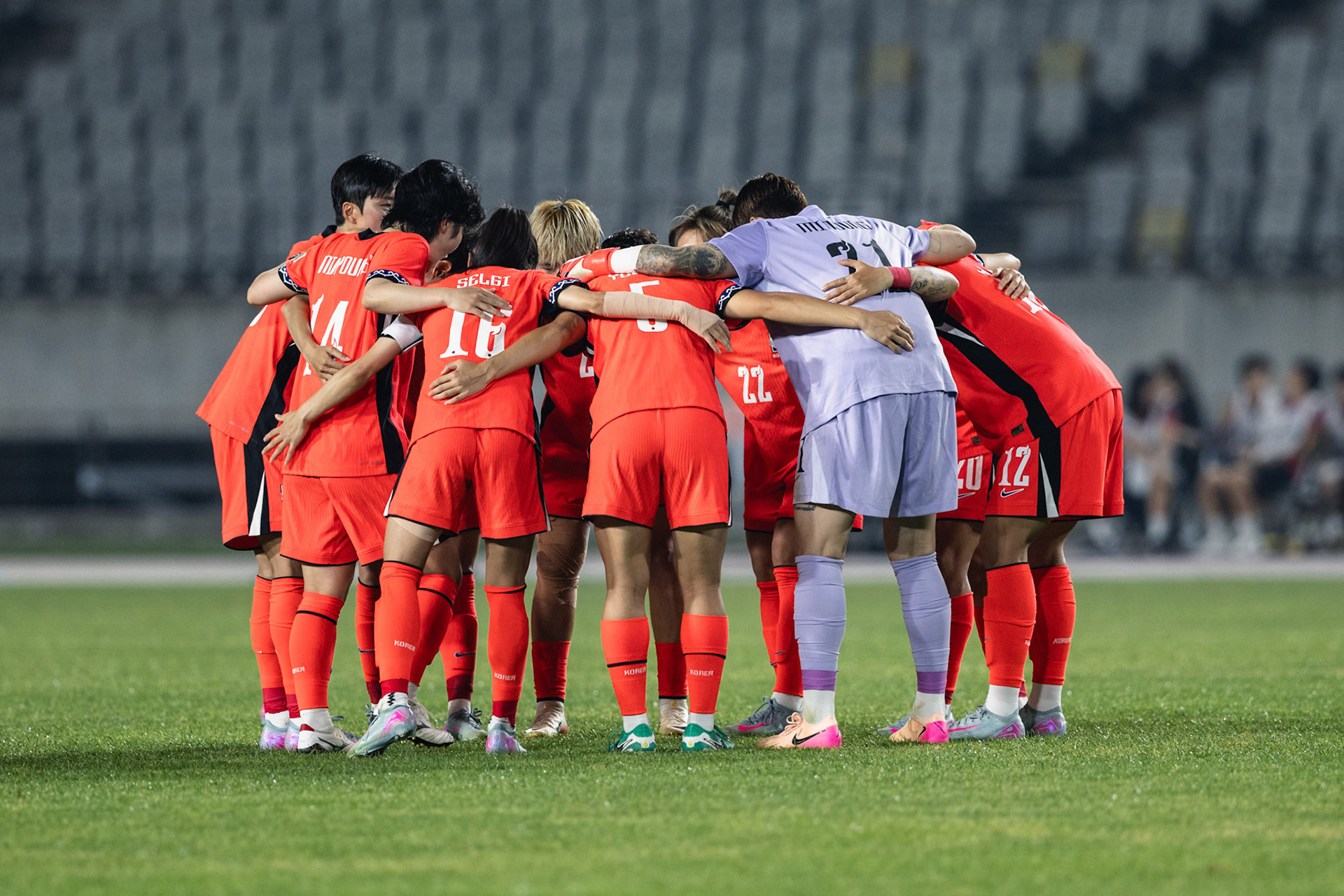 HWASEONG, South Korea - JULY  13:  during EAFF E-1 Football Championship - South Korea vs Japan at Hwaseong Sports Complex on July 13, 2025 in Hwaseong, South Korea, (Photo by Jack Ng/Pixel Images)