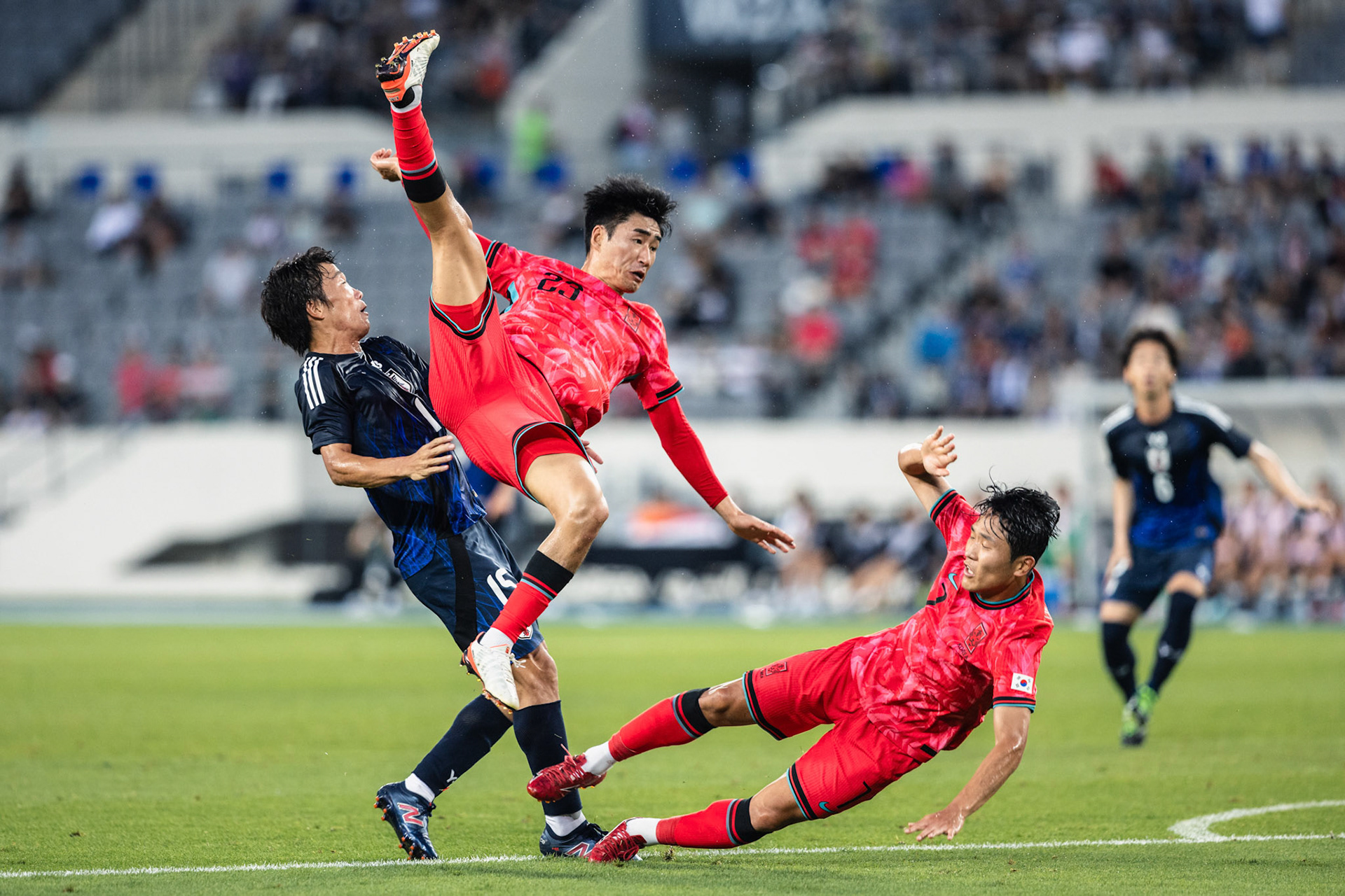 YONGIN, South Korea - JULY  15:  during EAFF E-1 Football Championship - South Korea vs Japan at Yongin Mireu Stadium on July 15, 2025 in Yongin, South Korea, (Photo by Jack Ng/Pixel Images)