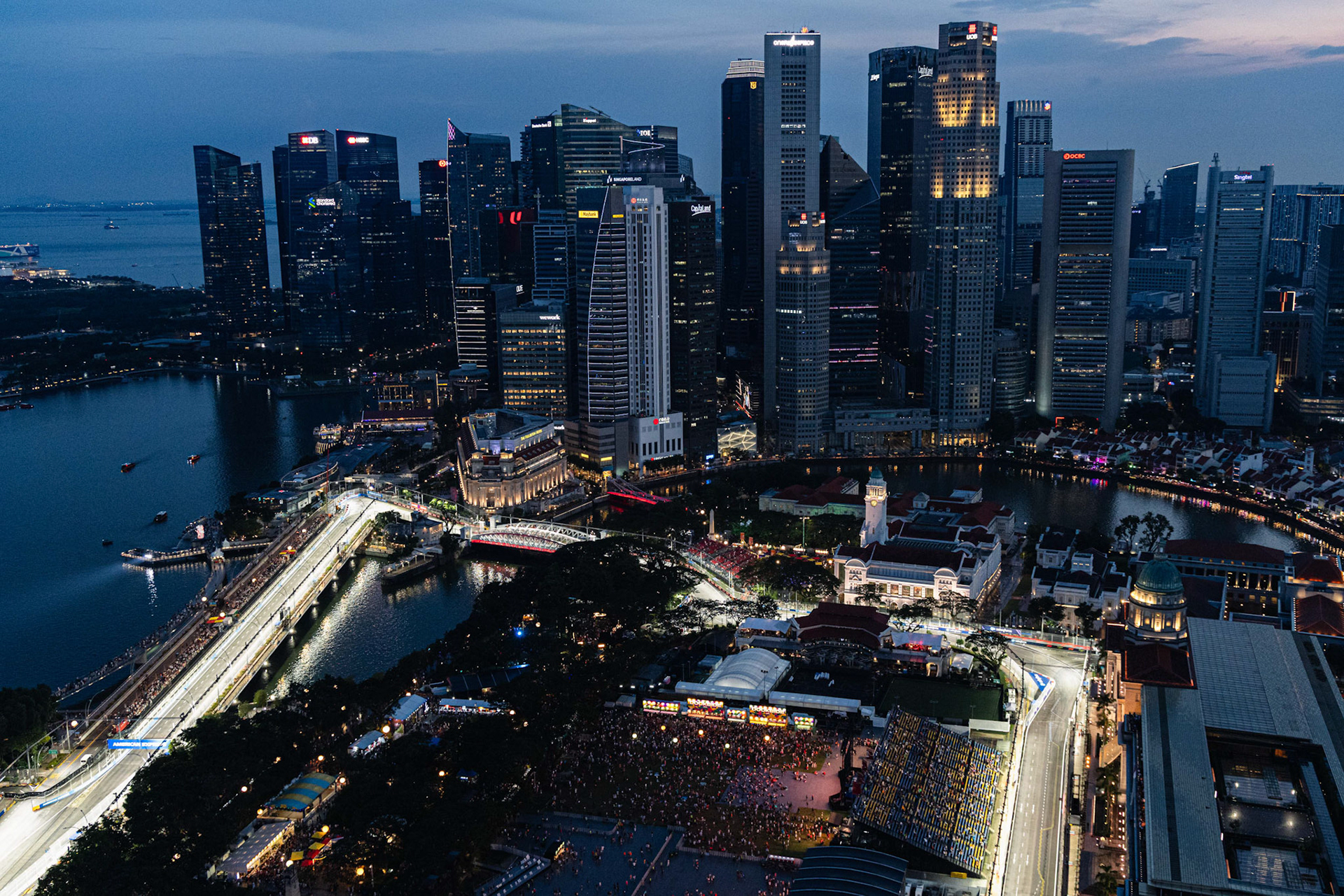 SINGAPORE, Singapore - OCTOBER  05:  during F1 Grand Prix of Singapore at Marina Bay Street Circuit on October 5, 2025 in Singapore, Singapore, (Photo by Jack Ng/Alamy Live News)