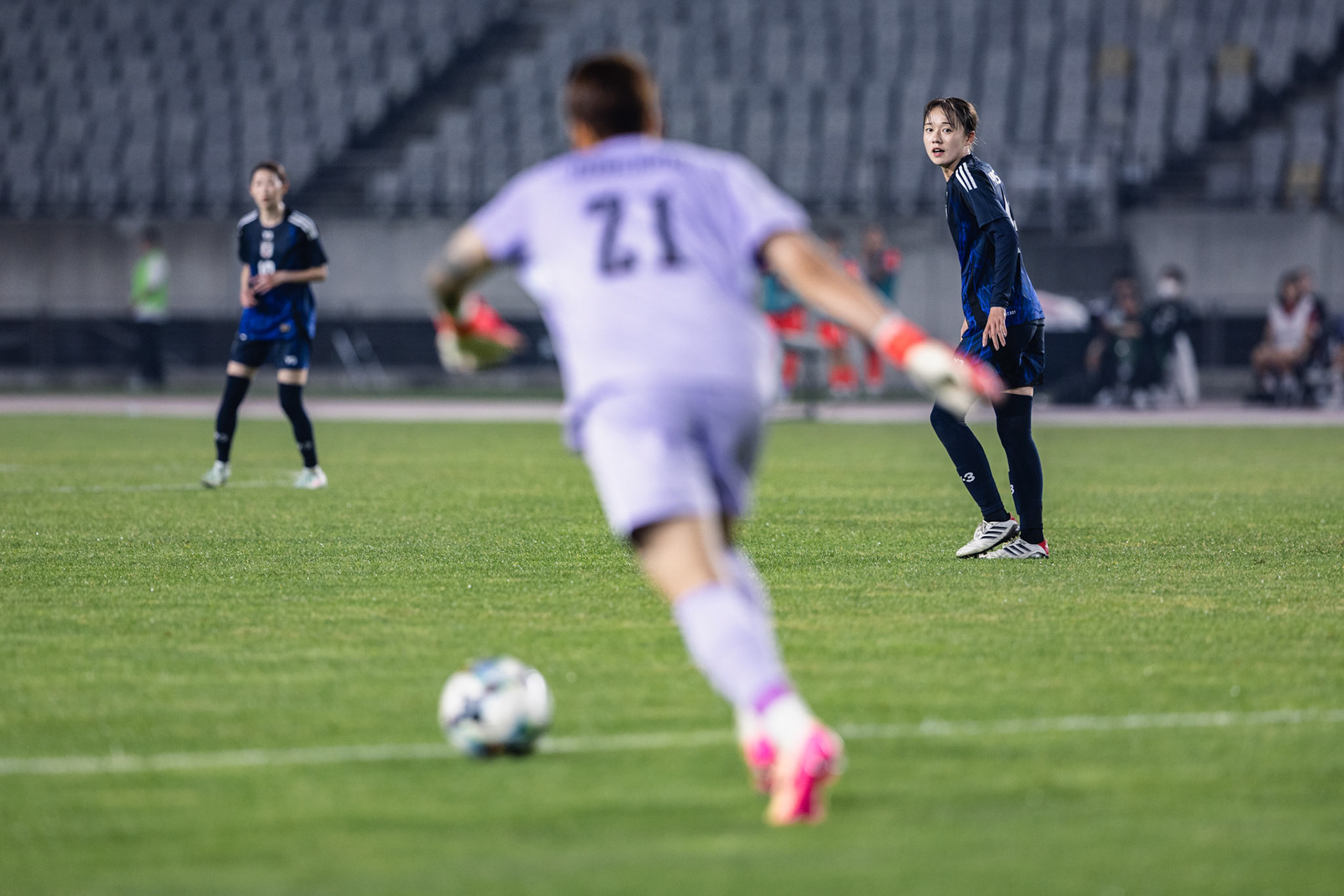 HWASEONG, South Korea - JULY  13:  during EAFF E-1 Football Championship - South Korea vs Japan at Hwaseong Sports Complex on July 13, 2025 in Hwaseong, South Korea, (Photo by Jack Ng/Pixel Images)