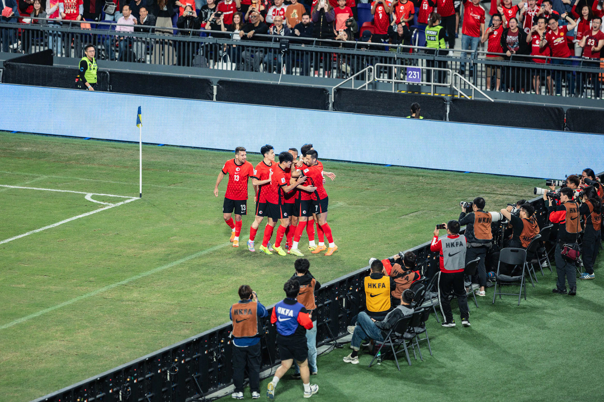 HONG KONG, China - NOVEMBER  18:  during 2027 Asian Cup Qualifers - Hong Kong, China vs Singapore at Kai Tak Stadium on November 18, 2025 in Hong Kong, China, (Photo by Jack Ng/Pixel Images)