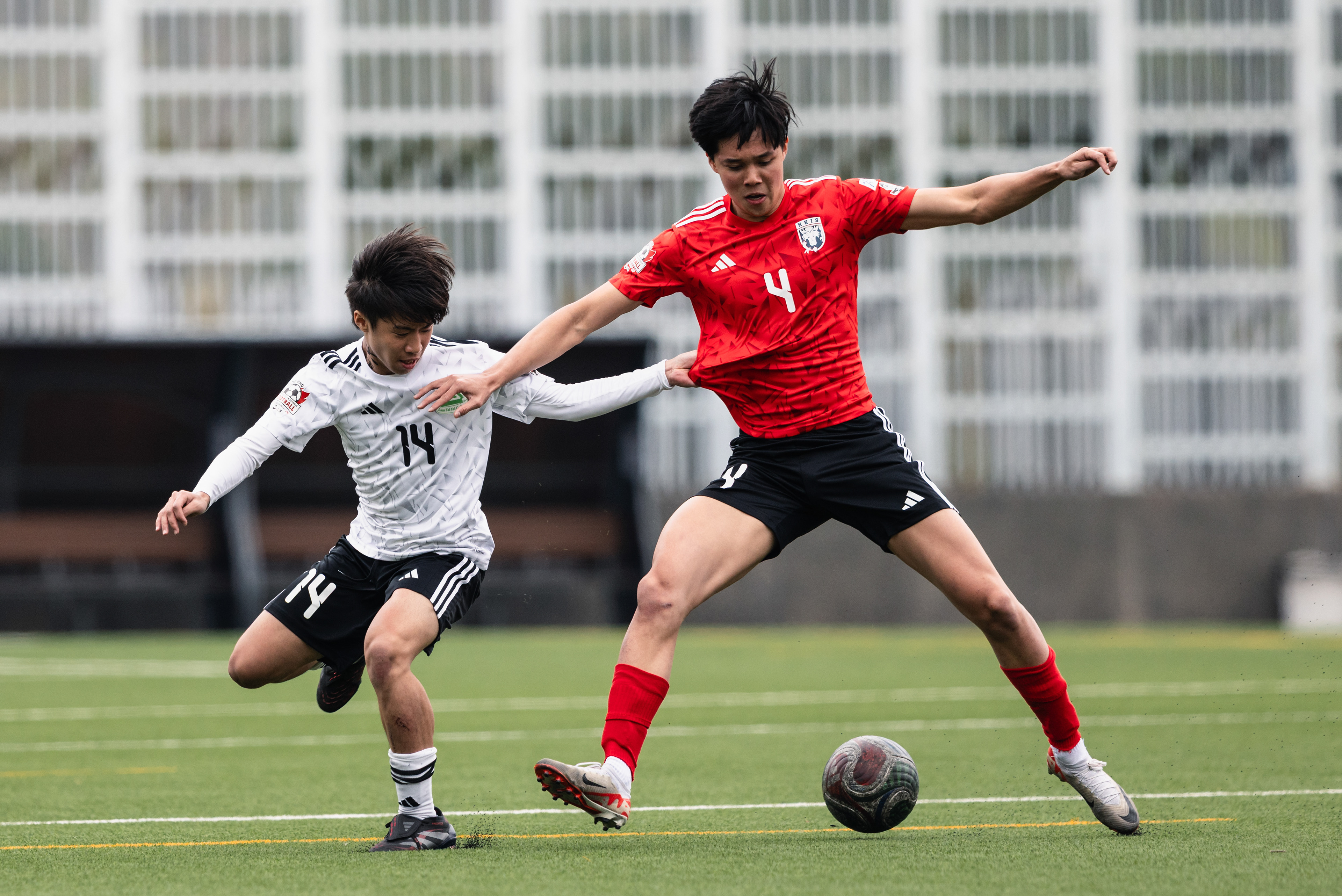 HONG KONG, China - FEBRUARY 09: during SamGor All Hong Kong Schools Jing Ying Football Tournament 2025-26 - Lam Tai Fai College vs Hong Kong International School at Po Kong Village Road Park Artificial Turf Soccer Pitch on February 9, 2026 in Hong Kong, China, (Photo by Jack Ng/)