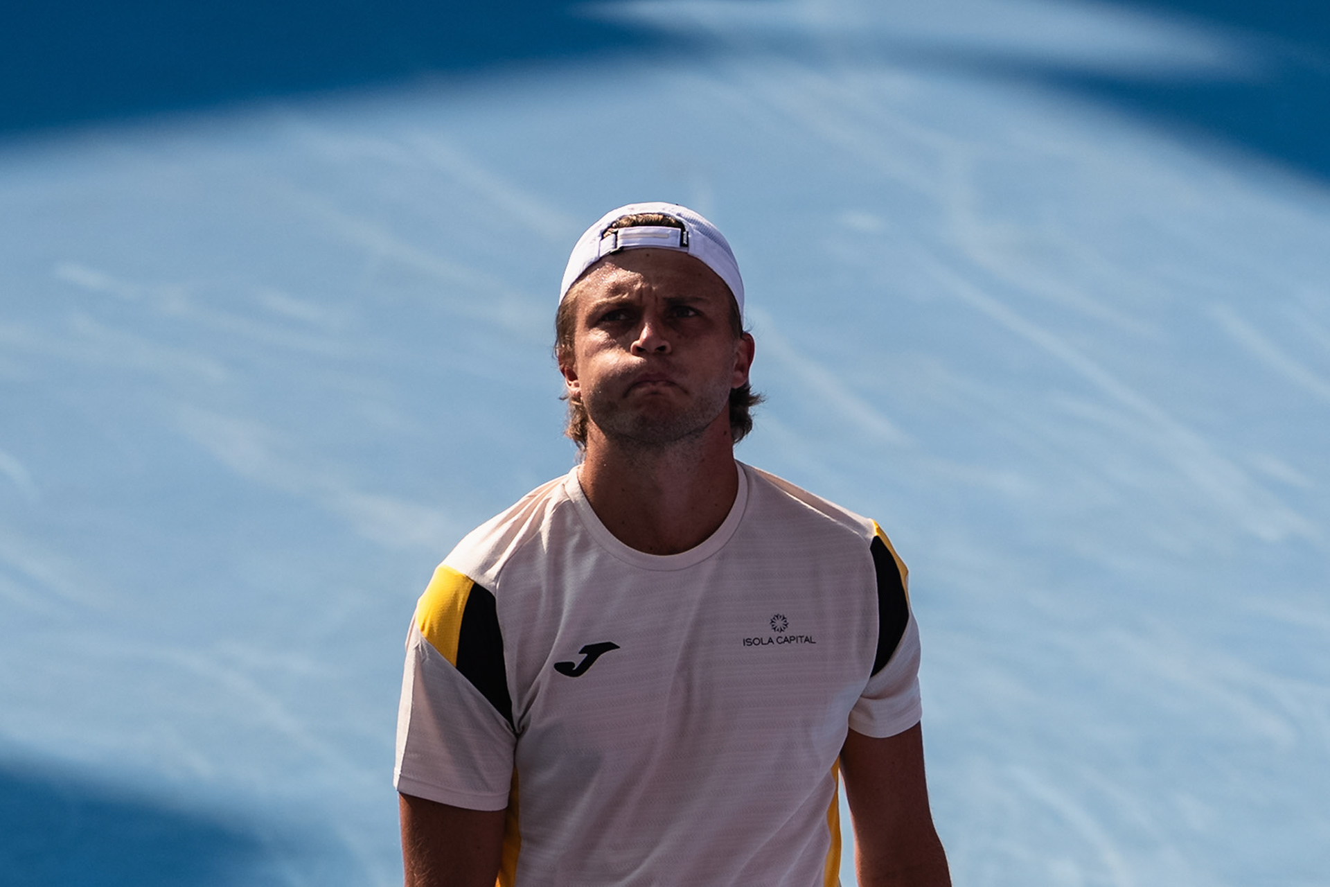 HONG KONG, China - JANUARY 06: during the Bank of China Hong Kong Tennis Open 2026 (ATP 250) men's single round of 32 match against xxx at Victoria Park Tennis Centre Court on January 6, 2026 in Hong Kong, China, (Photo by Jack Ng/Alamy Live News)