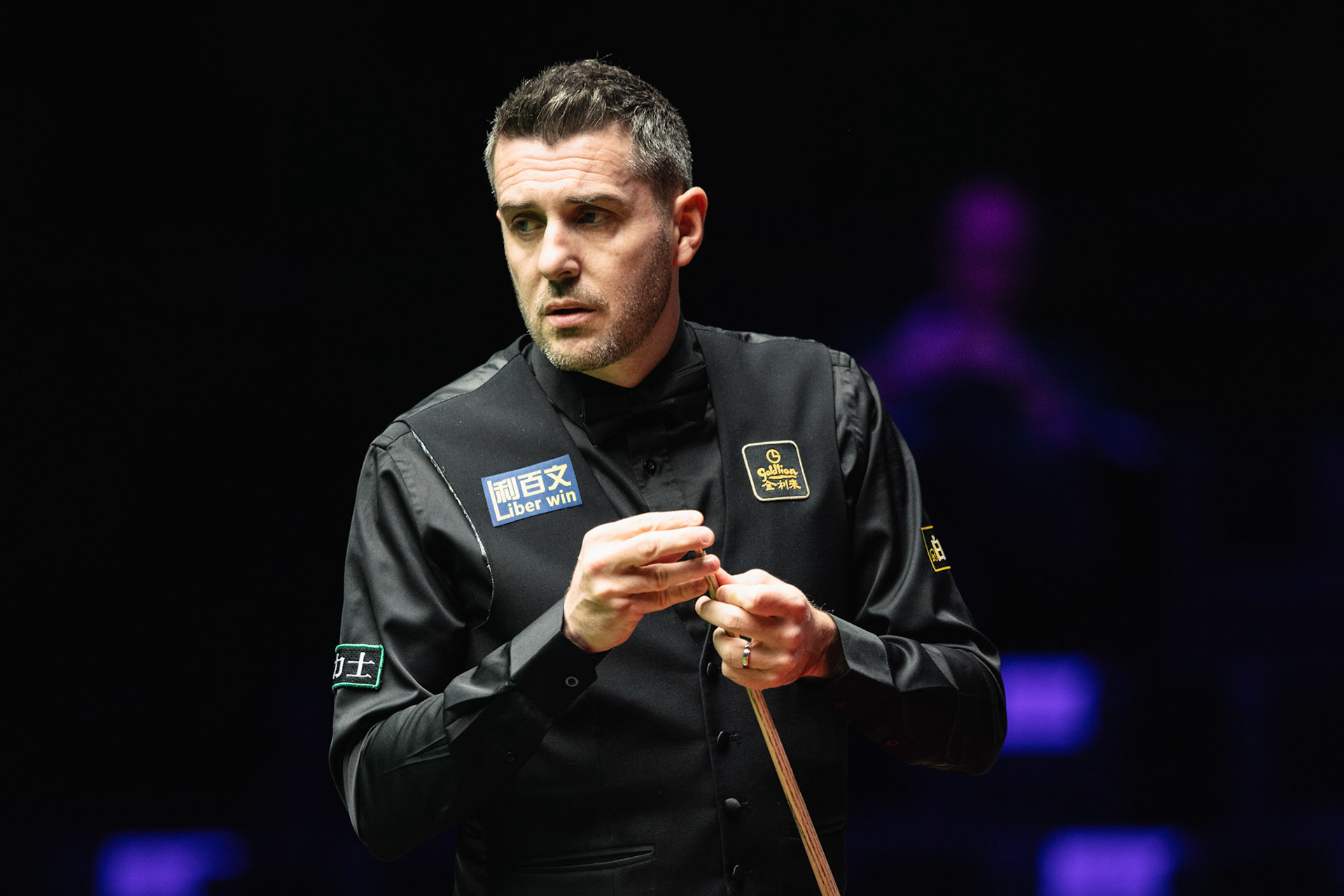 HONG KONG, China - FEBRUARY 05: Mark Selby of England chalks the cue during WST World Grand Prix 2026 against Zhao Xintong of China at Kai Tak Arena on February 5, 2026 in Hong Kong, China, (Photo by Jack Ng/Alamy Live News)