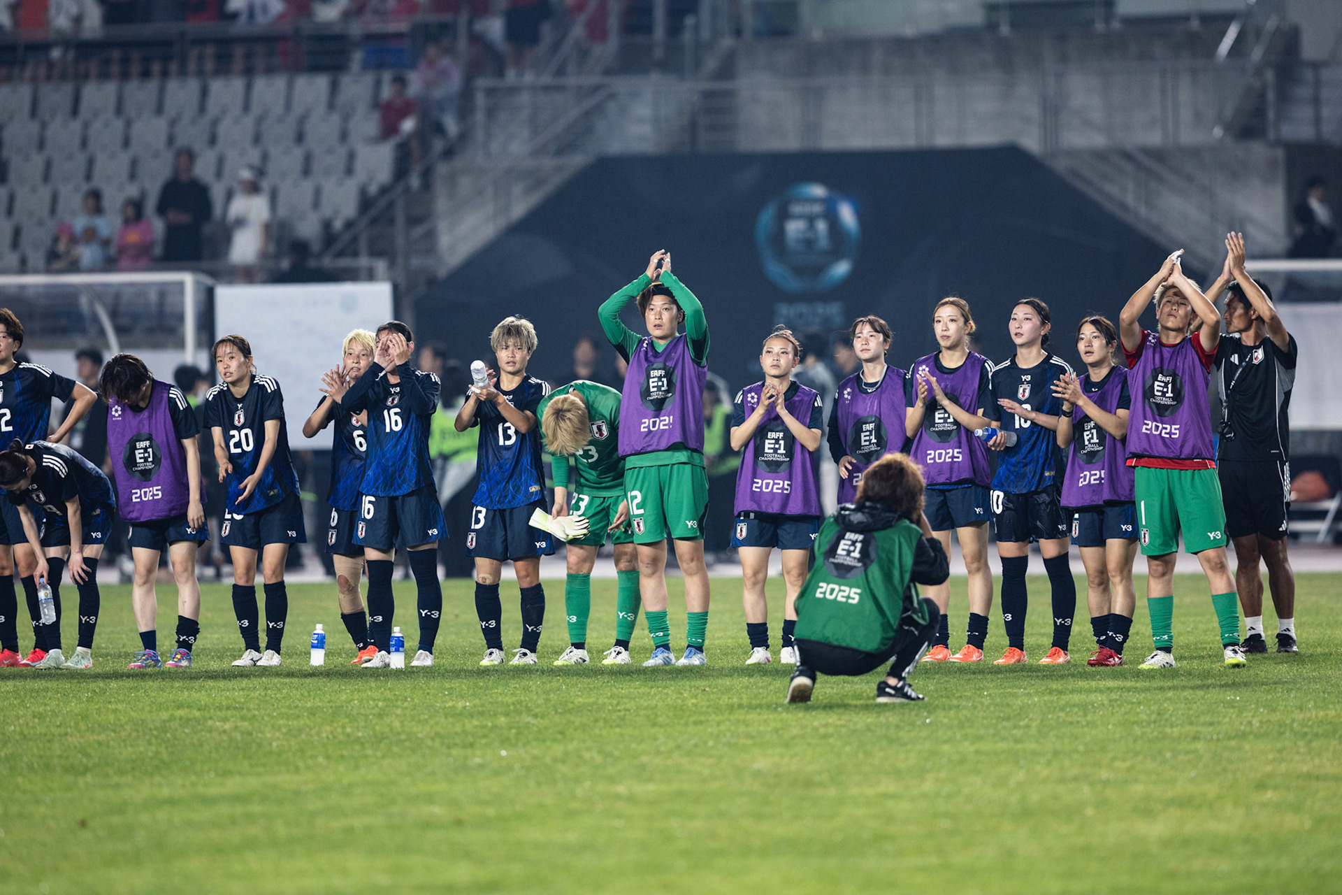 HWASEONG, South Korea - JULY  13:  during EAFF E-1 Football Championship - South Korea vs Japan at Hwaseong Sports Complex on July 13, 2025 in Hwaseong, South Korea, (Photo by Jack Ng/Pixel Images)