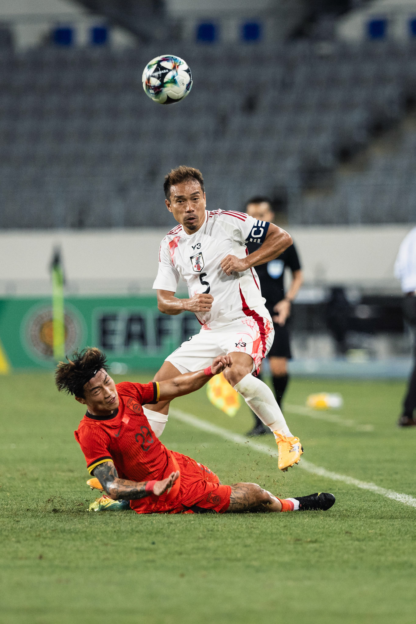 YONGIN, South Korea - JULY  12:  during EAFF E-1 Football Championship - Japan vs China at Yongin Mireu Stadium on July 12, 2025 in Yongin, South Korea, (Photo by Jack Ng/Pixel Images)