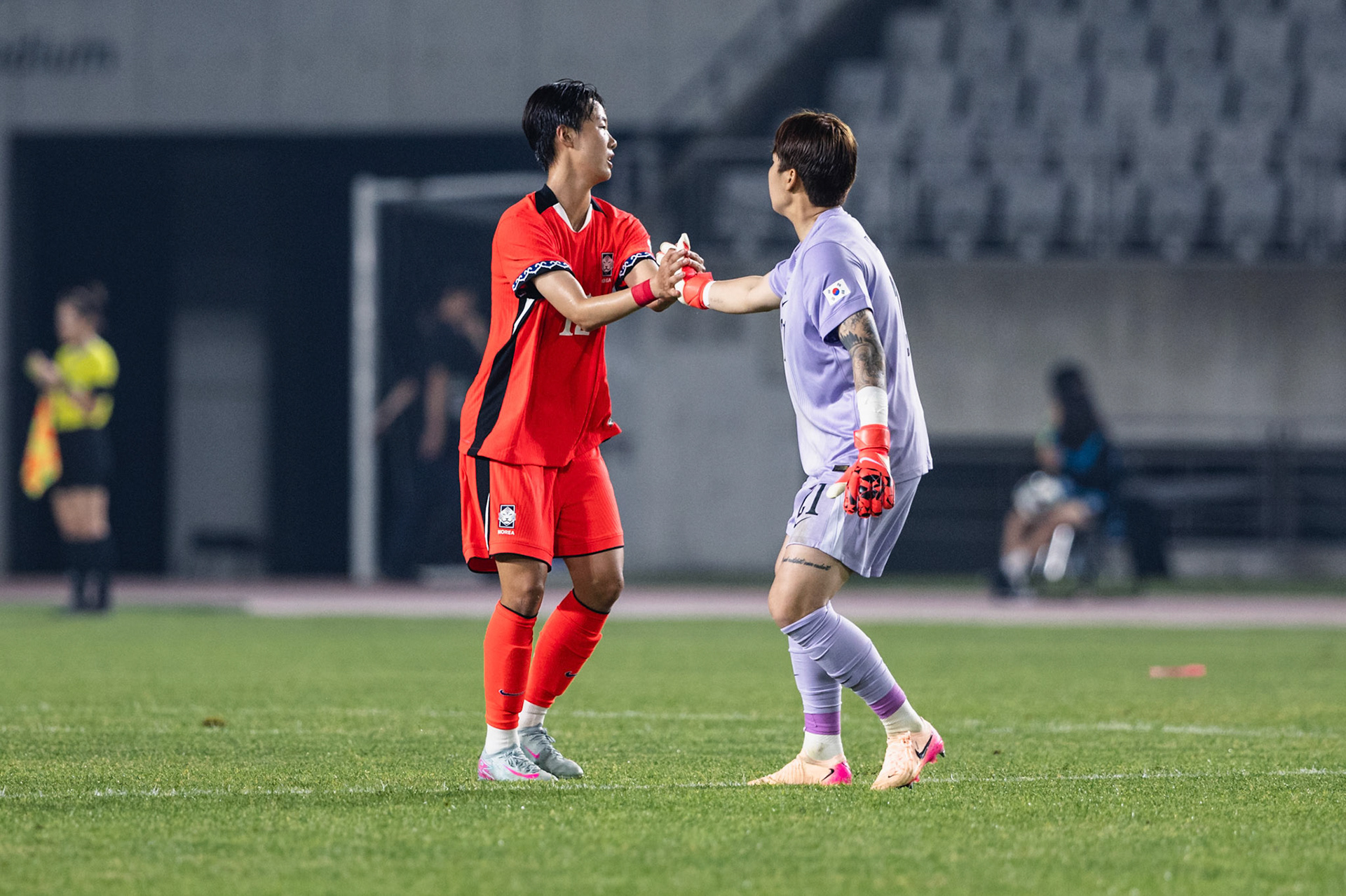 HWASEONG, South Korea - JULY  13:  during EAFF E-1 Football Championship - South Korea vs Japan at Hwaseong Sports Complex on July 13, 2025 in Hwaseong, South Korea, (Photo by Jack Ng/Pixel Images)
