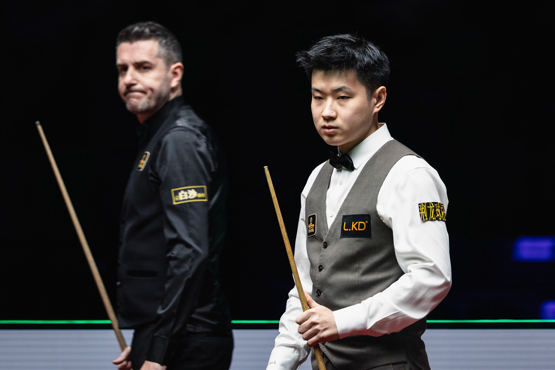 HONG KONG, China - FEBRUARY 05: Zhao Xintong of China reacts during WST World Grand Prix 2026 against Mark Selby of England at Kai Tak Arena on February 5, 2026 in Hong Kong, China, (Photo by Jack Ng/Alamy Live News)
