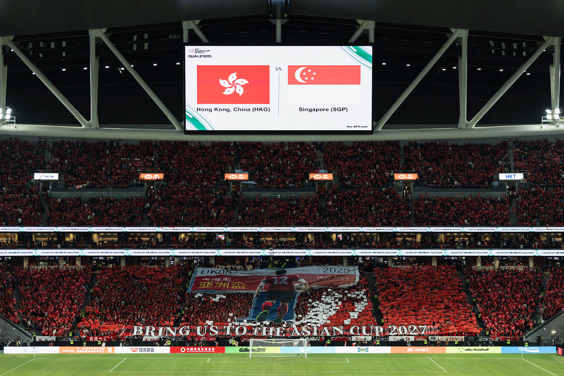 HONG KONG, China - NOVEMBER  18:  during 2027 Asian Cup Qualifers - Hong Kong, China vs Singapore at Kai Tak Stadium on November 18, 2025 in Hong Kong, China, (Photo by Jack Ng/Pixel Images)
