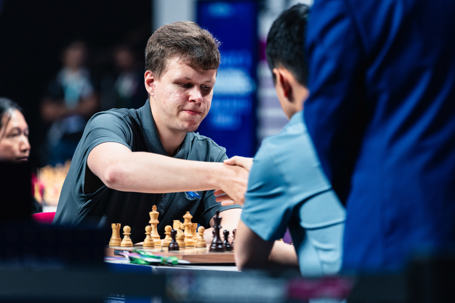HONG KONG, China - JUNE 21: Player competes during FIDE World Team Rapid and Blitz Chess Championships 2026 at Queen Elizabeth Stadium on June 21, 2026 in Hong Kong, China, (Photo by Jack Ng/Alamy Live News)