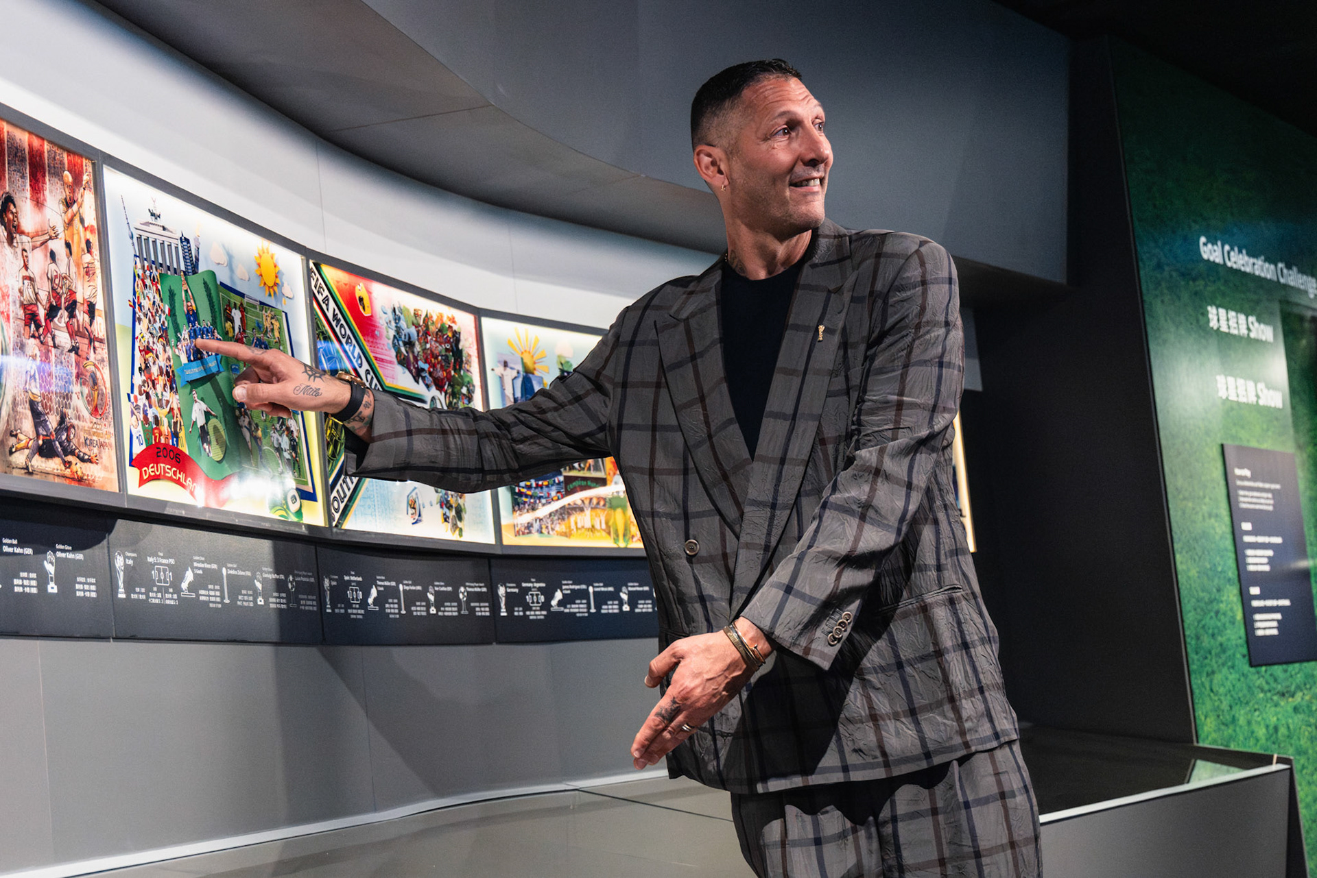 HONG KONG, China - MAY 28: 2006 FIFA World Cup winner Marco Materazzi joins the Grand Opening of FIFA Museum in Hong Kong at FIFA Museum Hong Kong, Causeway Bay on May 28, 2026 in Hong Kong, China, (Photo by Jack Ng/Alamy Live News)