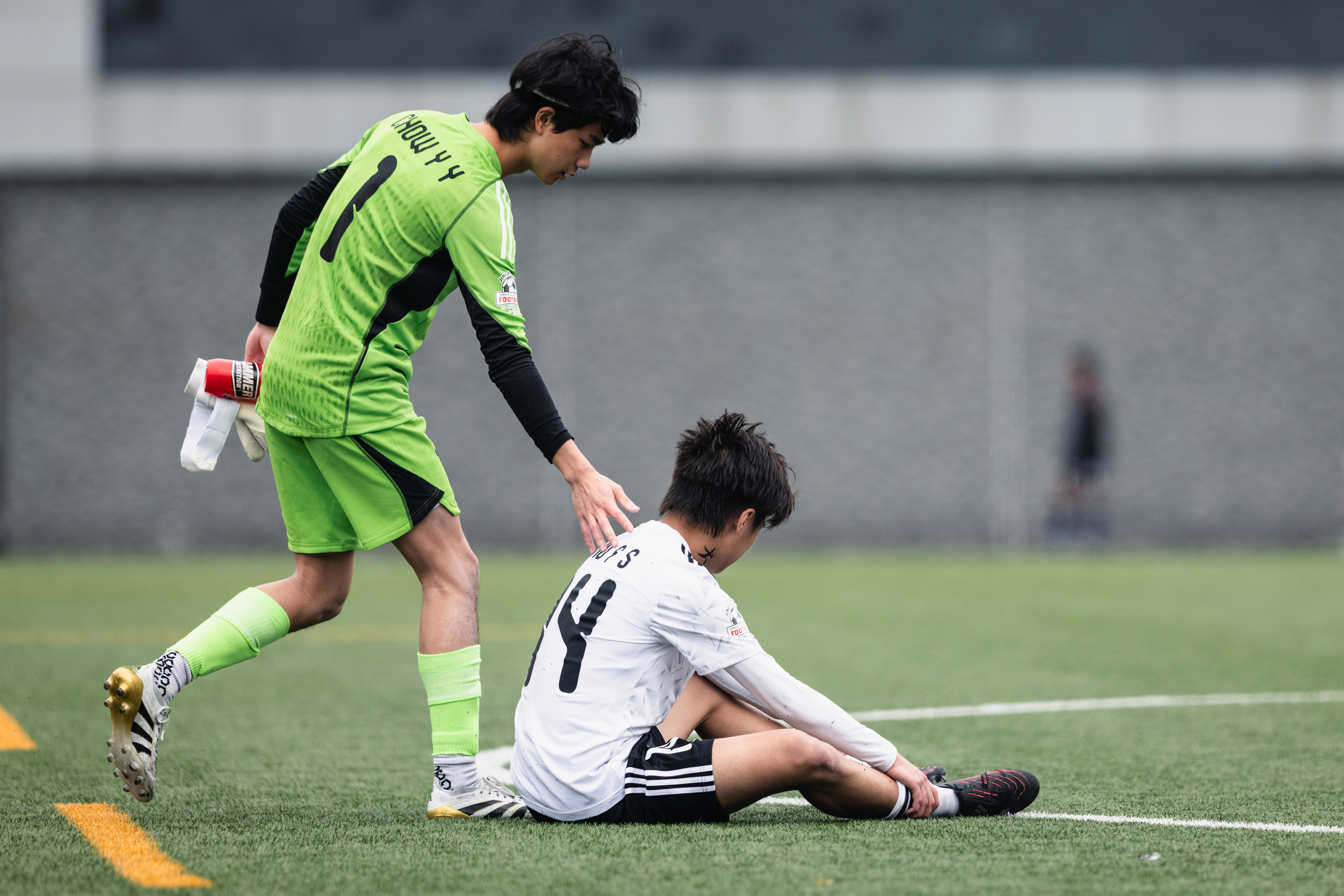 HONG KONG, China - FEBRUARY 09: during SamGor All Hong Kong Schools Jing Ying Football Tournament 2025-26 - Lam Tai Fai College vs Hong Kong International School at Po Kong Village Road Park Artificial Turf Soccer Pitch on February 9, 2026 in Hong Kong, China, (Photo by Jack Ng/)