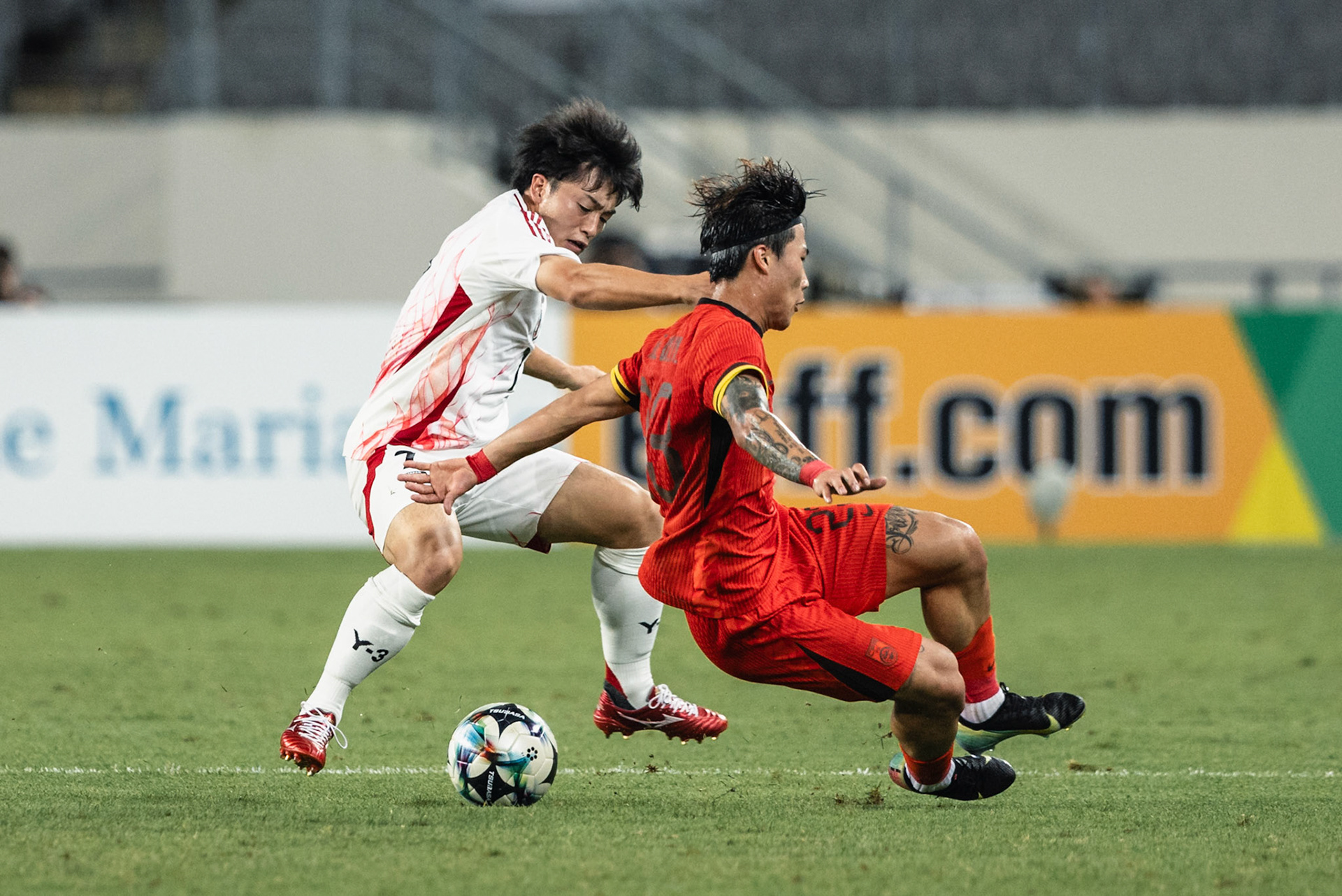 YONGIN, South Korea - JULY  12:  during EAFF E-1 Football Championship - Japan vs China at Yongin Mireu Stadium on July 12, 2025 in Yongin, South Korea, (Photo by Jack Ng/Pixel Images)