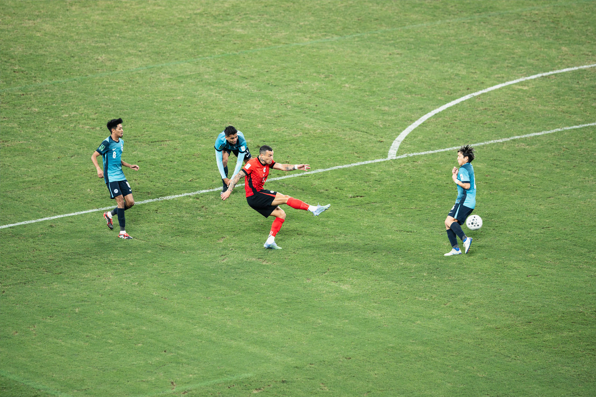 HONG KONG, China - NOVEMBER  18:  during 2027 Asian Cup Qualifers - Hong Kong, China vs Singapore at Kai Tak Stadium on November 18, 2025 in Hong Kong, China, (Photo by Jack Ng/Pixel Images)
