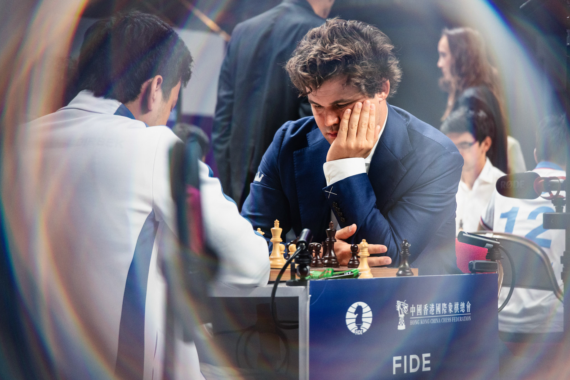 HONG KONG, China - JUNE 21: Magnus Carlsen of WR Chess competes during FIDE World Team Rapid and Blitz Chess Championships 2026 at Queen Elizabeth Stadium on June 21, 2026 in Hong Kong, China, (Photo by Jack Ng/Alamy Live News)
