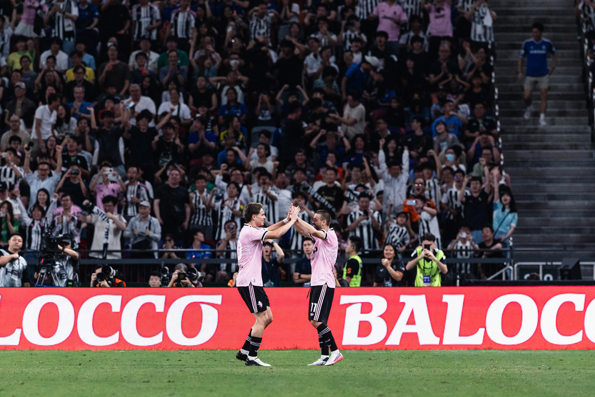HONG KONG, China - AUGUST  05: Edon Zhegrova (No. 11) of Juventus celebrates scoring a goal during Hong Kong Football Festival (HKFF) 2026 - Chelsea vs Juventus at Kai Tak Stadium on August 5, 2026 in Hong Kong, China, (Photo by Jack Ng/Alamy Live News)
