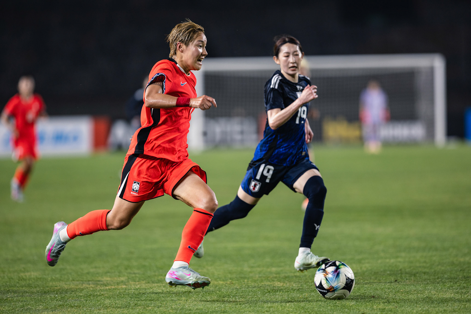 HWASEONG, South Korea - JULY  13:  during EAFF E-1 Football Championship - South Korea vs Japan at Hwaseong Sports Complex on July 13, 2025 in Hwaseong, South Korea, (Photo by Jack Ng/Pixel Images)