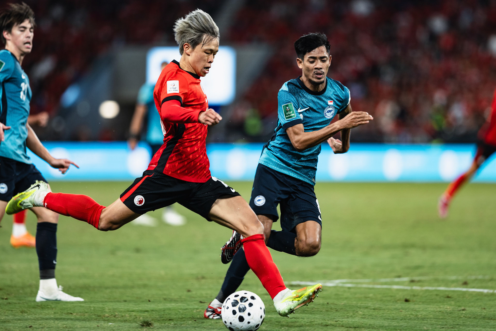HONG KONG, China - NOVEMBER  18:  during 2027 Asian Cup Qualifers - Hong Kong, China vs Singapore at Kai Tak Stadium on November 18, 2025 in Hong Kong, China, (Photo by Jack Ng/Pixel Images)