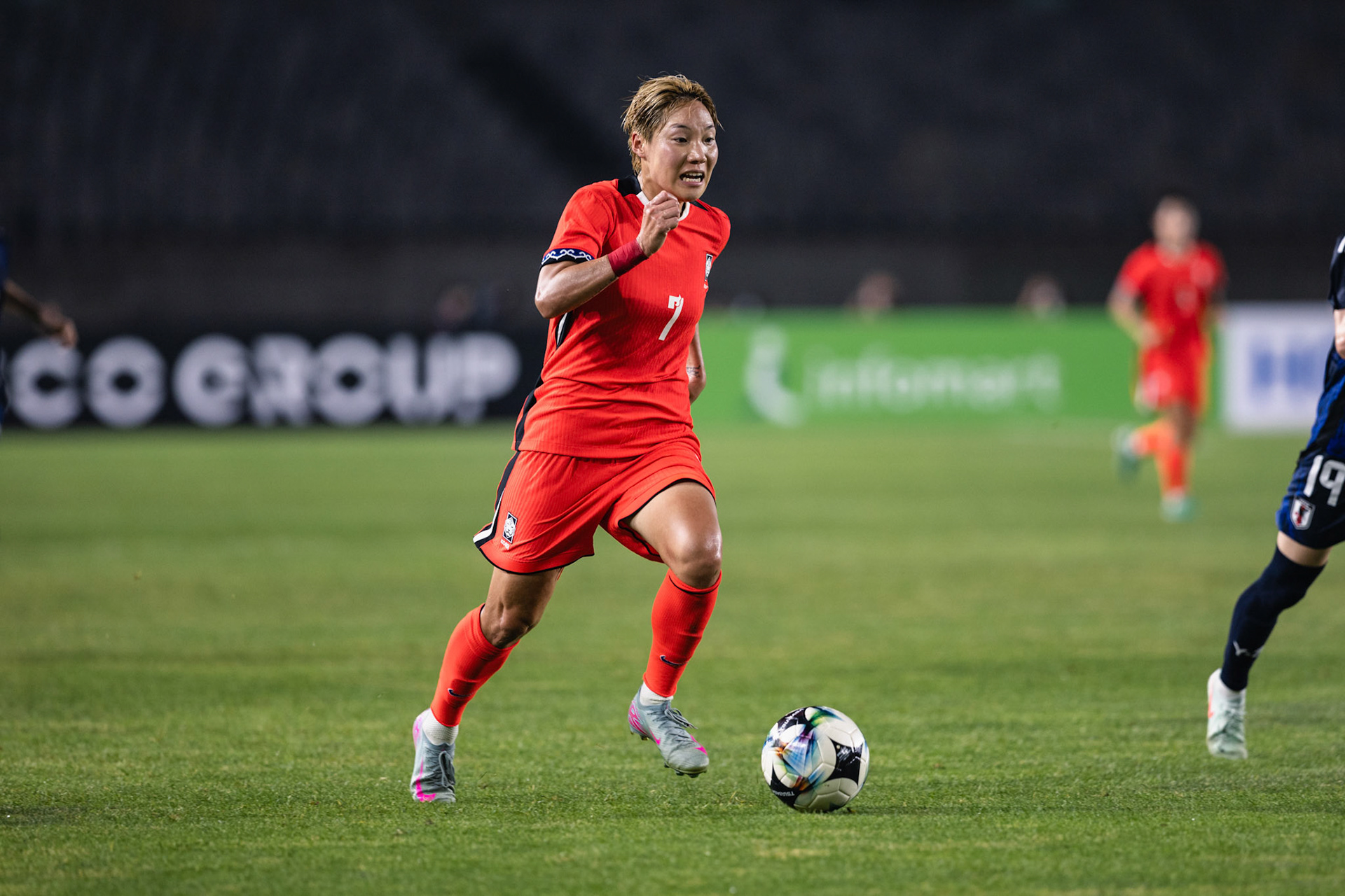 HWASEONG, South Korea - JULY  13:  during EAFF E-1 Football Championship - South Korea vs Japan at Hwaseong Sports Complex on July 13, 2025 in Hwaseong, South Korea, (Photo by Jack Ng/Pixel Images)