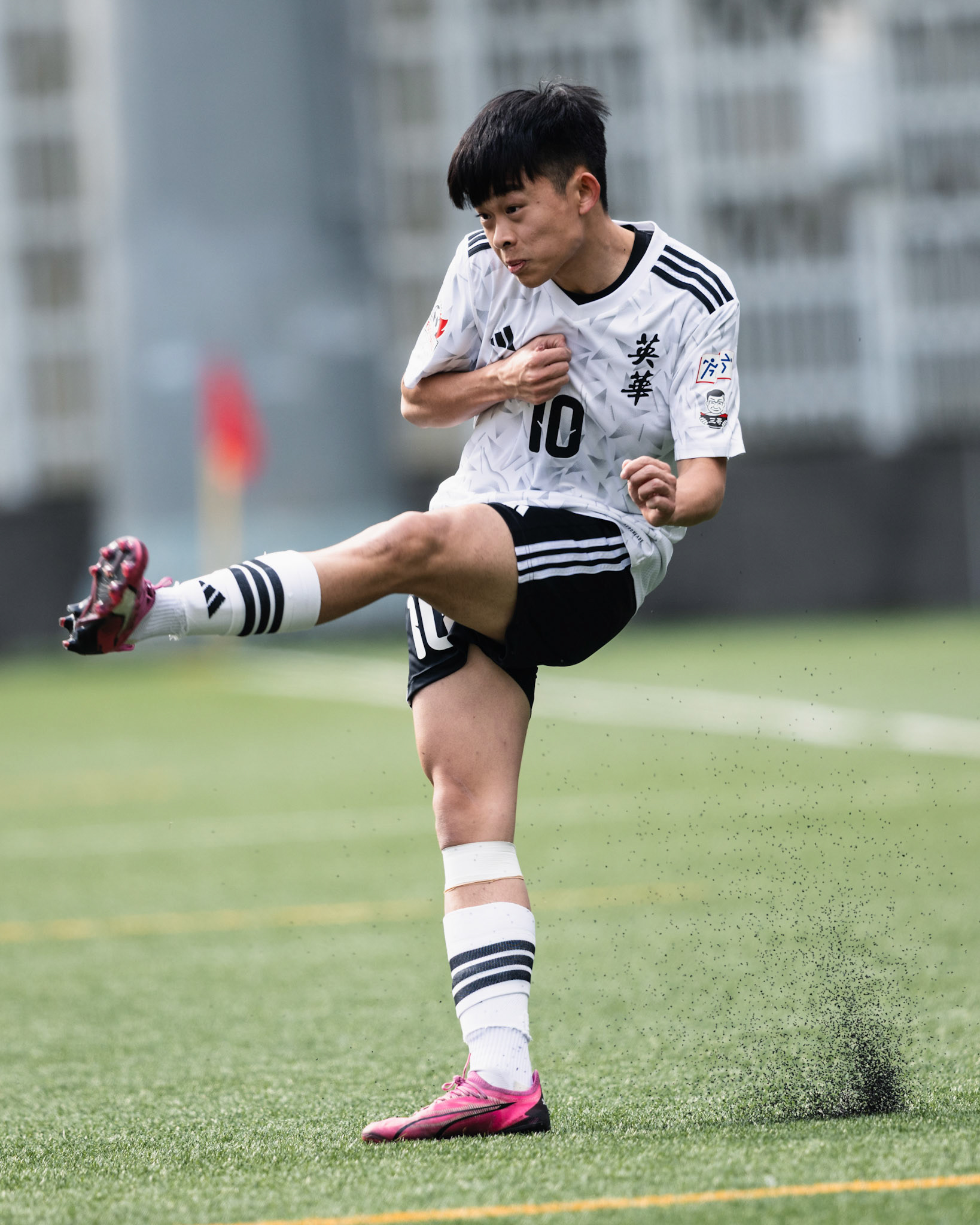 HONG KONG, China - FEBRUARY 09: during SamGor All Hong Kong Schools Jing Ying Football Tournament 2025-26 - Jockey Club Ti-I College vs Ying Wa College at Po Kong Village Road Park  Artificial Turf Soccer Pitch on February 9, 2026 in Hong Kong, China, (Photo by Jack Ng/)