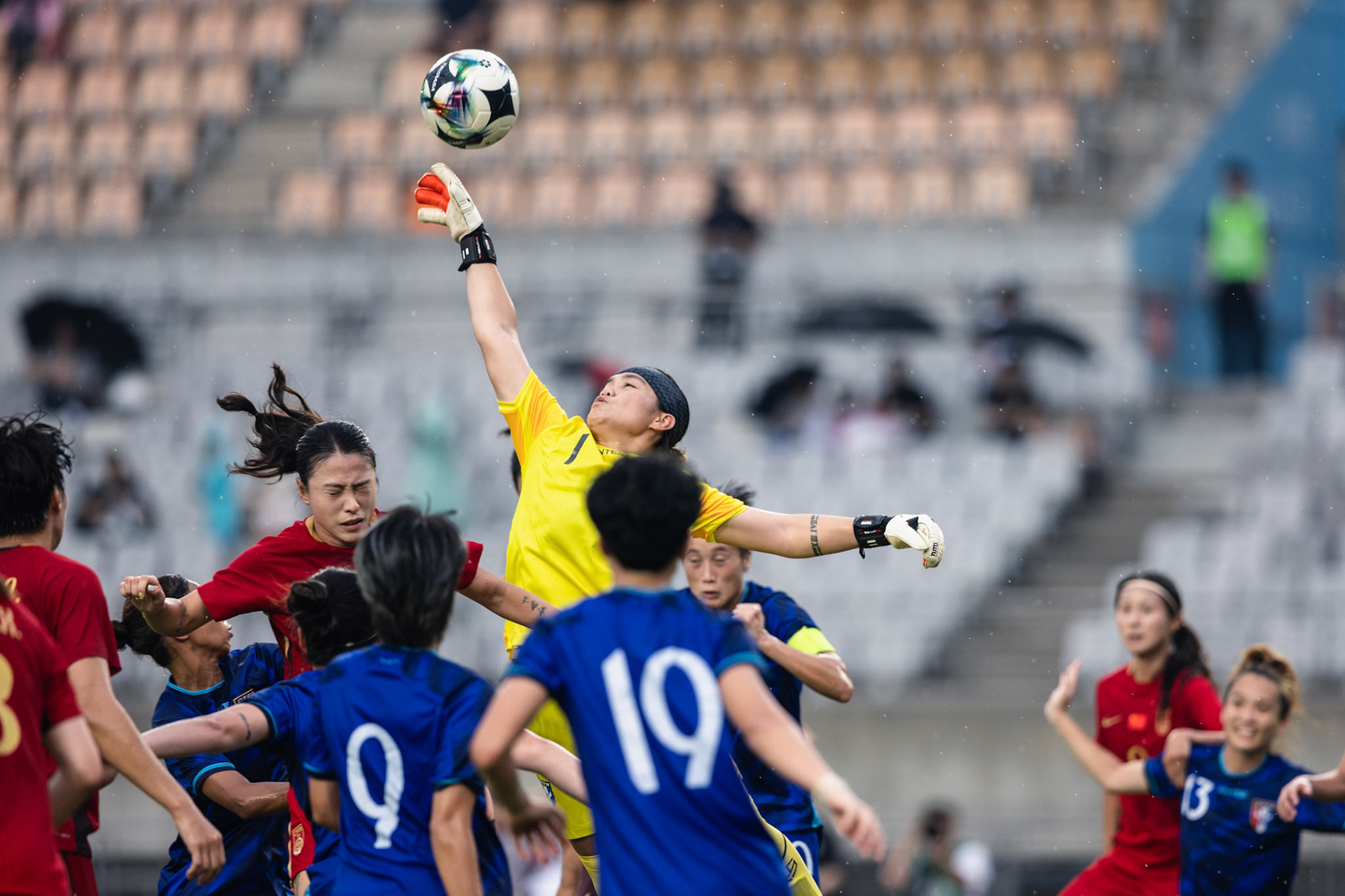 HWASEONG, South Korea - JULY  13:  during EAFF E-1 Football Championship - Chinese Taipei vs China PR at Hwaseong Sports Complex on July 13, 2025 in Hwaseong, South Korea, (Photo by Jack Ng/Pixel Images)