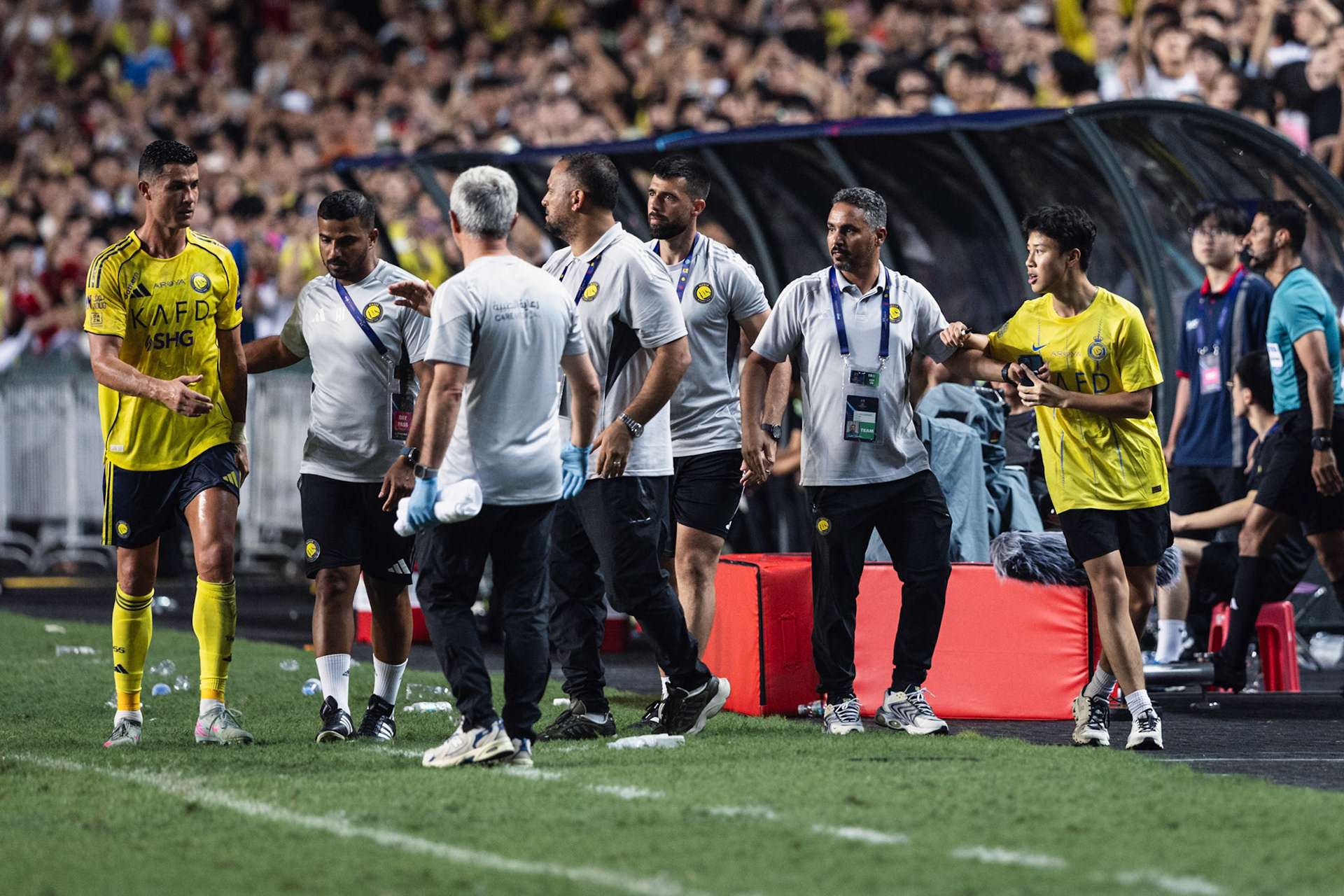 HONG KONG, China - AUGUST  19:  during Saudi Super Cup at Hong Kong Stadium on August 19, 2025 in Hong Kong, China, (Photo by Jack Ng/Jack8th.com)
