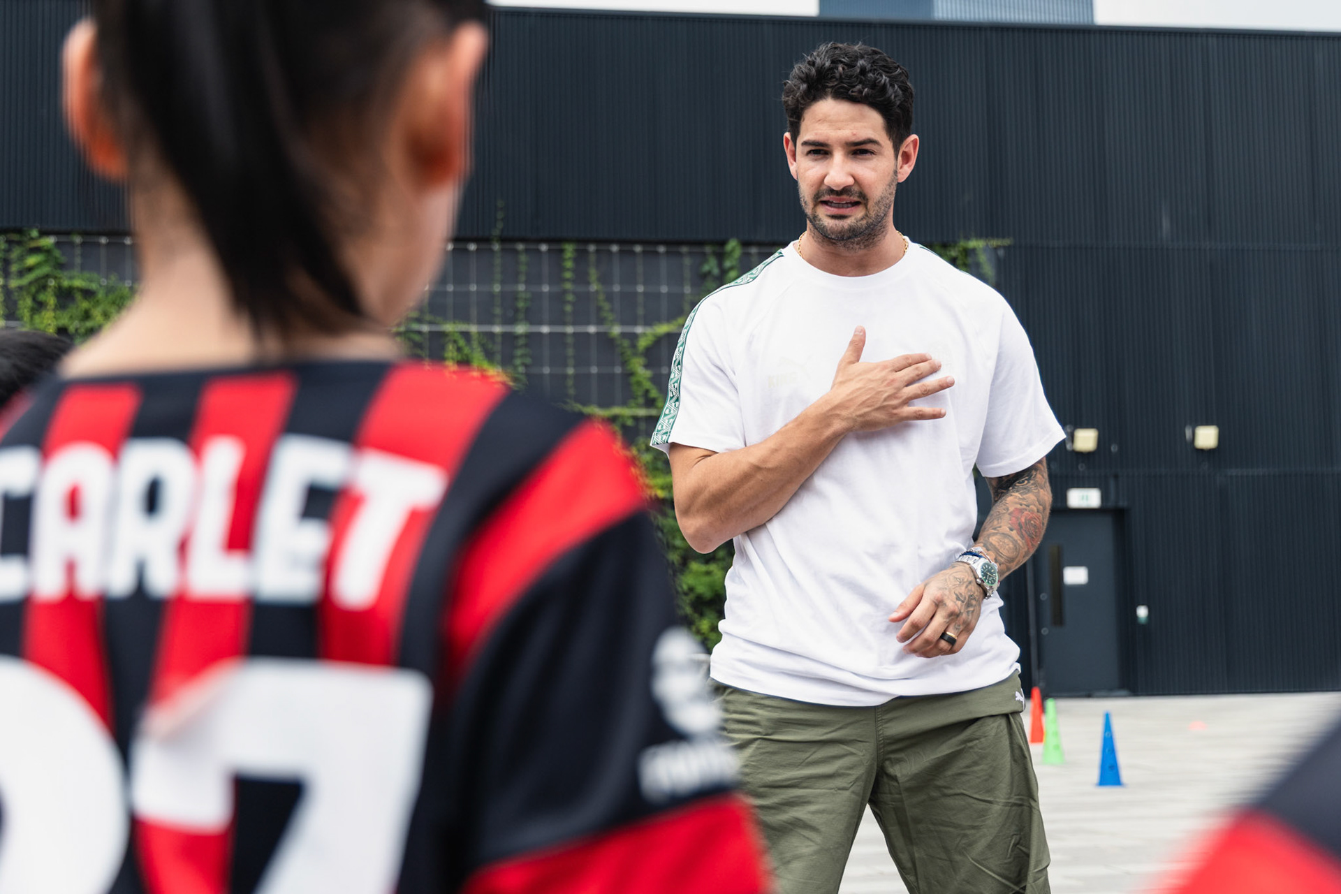 HONG KONG, China - JULY  25:  during AC Milan Kai Tak Soccer Activation at Kai Tak Mall 1 Rooftop on July 25, 2025 in Hong Kong, China, (Photo by Jack Ng/Pixel Images)