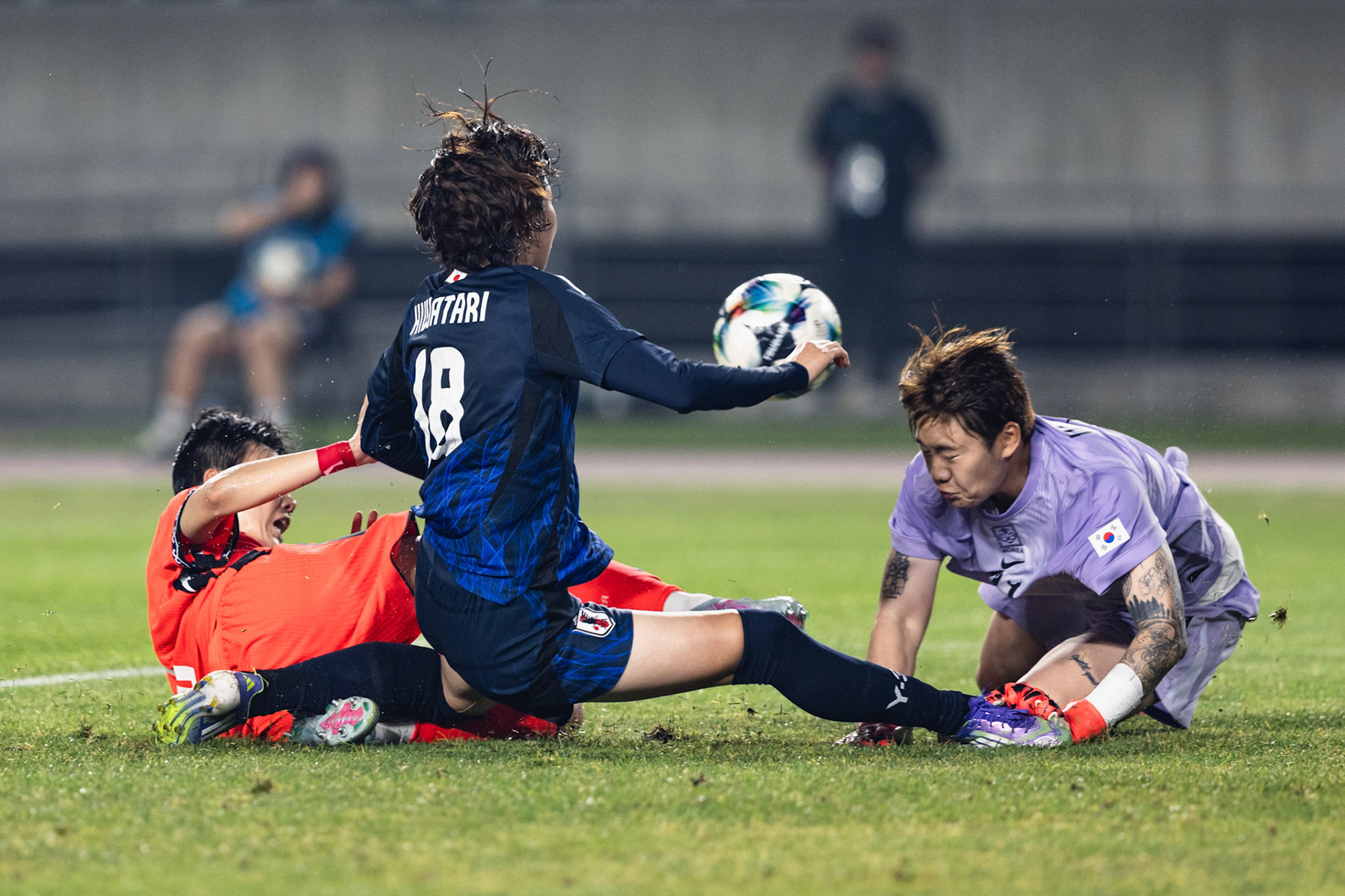 HWASEONG, South Korea - JULY  13:  during EAFF E-1 Football Championship - South Korea vs Japan at Hwaseong Sports Complex on July 13, 2025 in Hwaseong, South Korea, (Photo by Jack Ng/Pixel Images)
